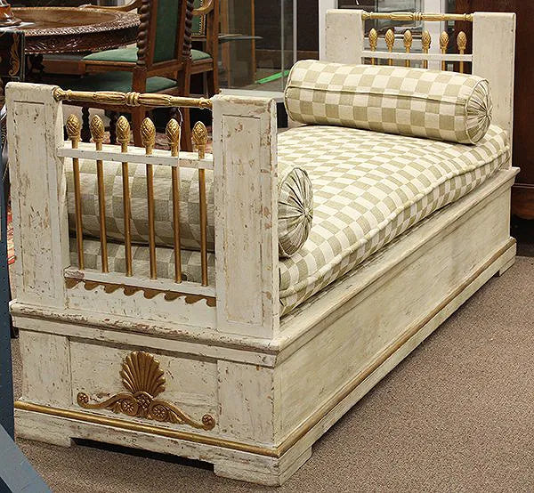 RARE Antique 18th Century Swedish Gustavian Neoclassical Daybed