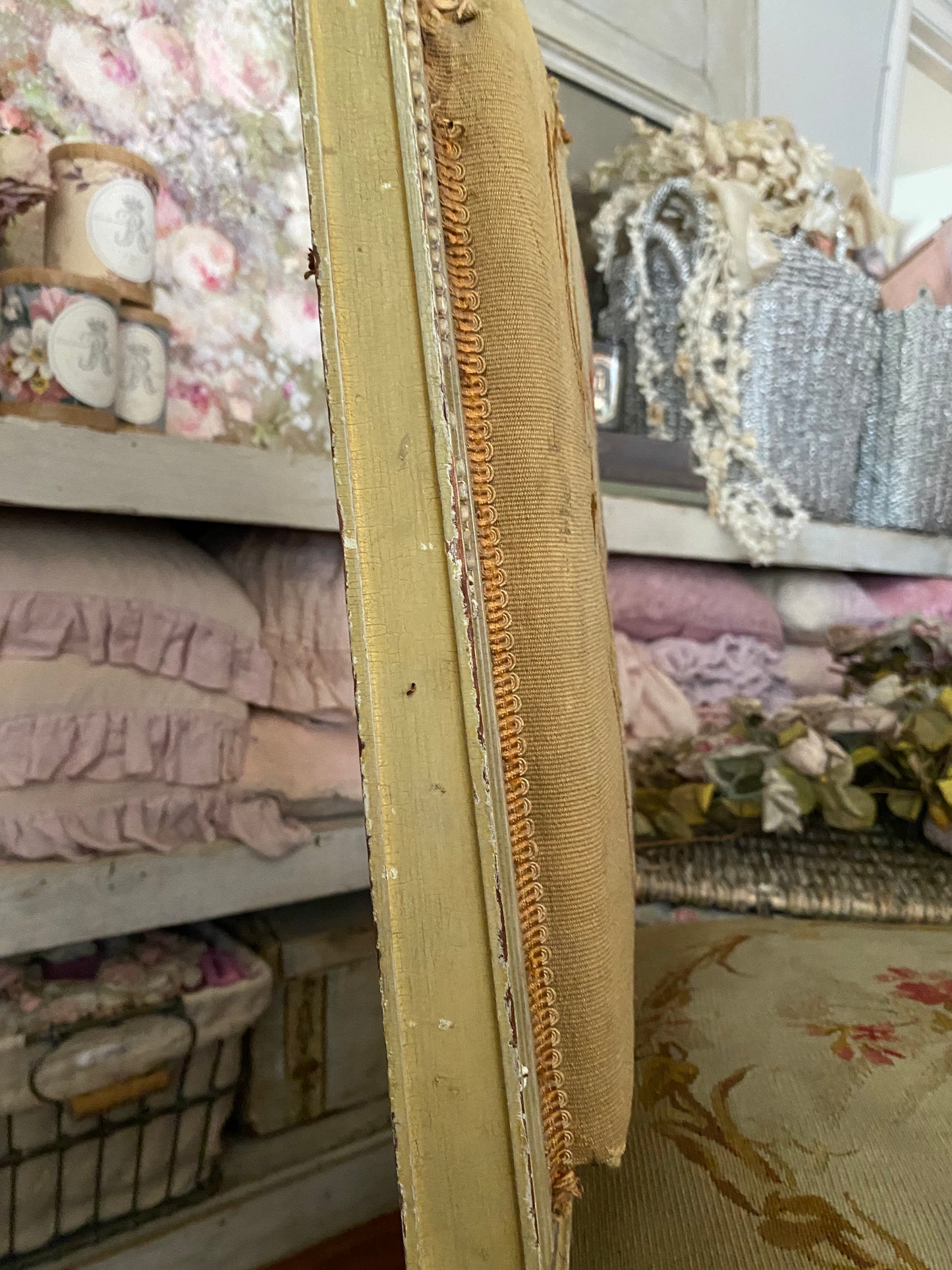 Antique French Louis XVI Aubusson Chair