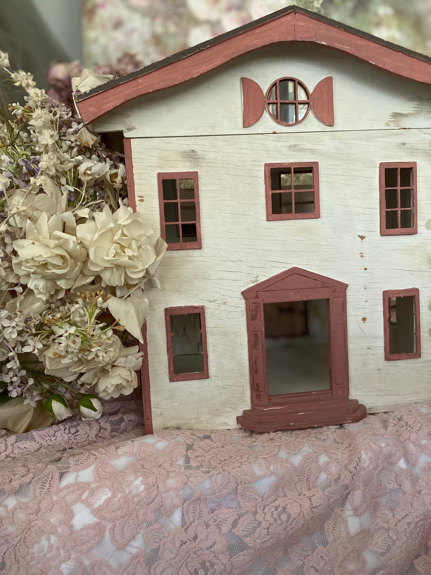 Vintage Rose Cottage Doll House