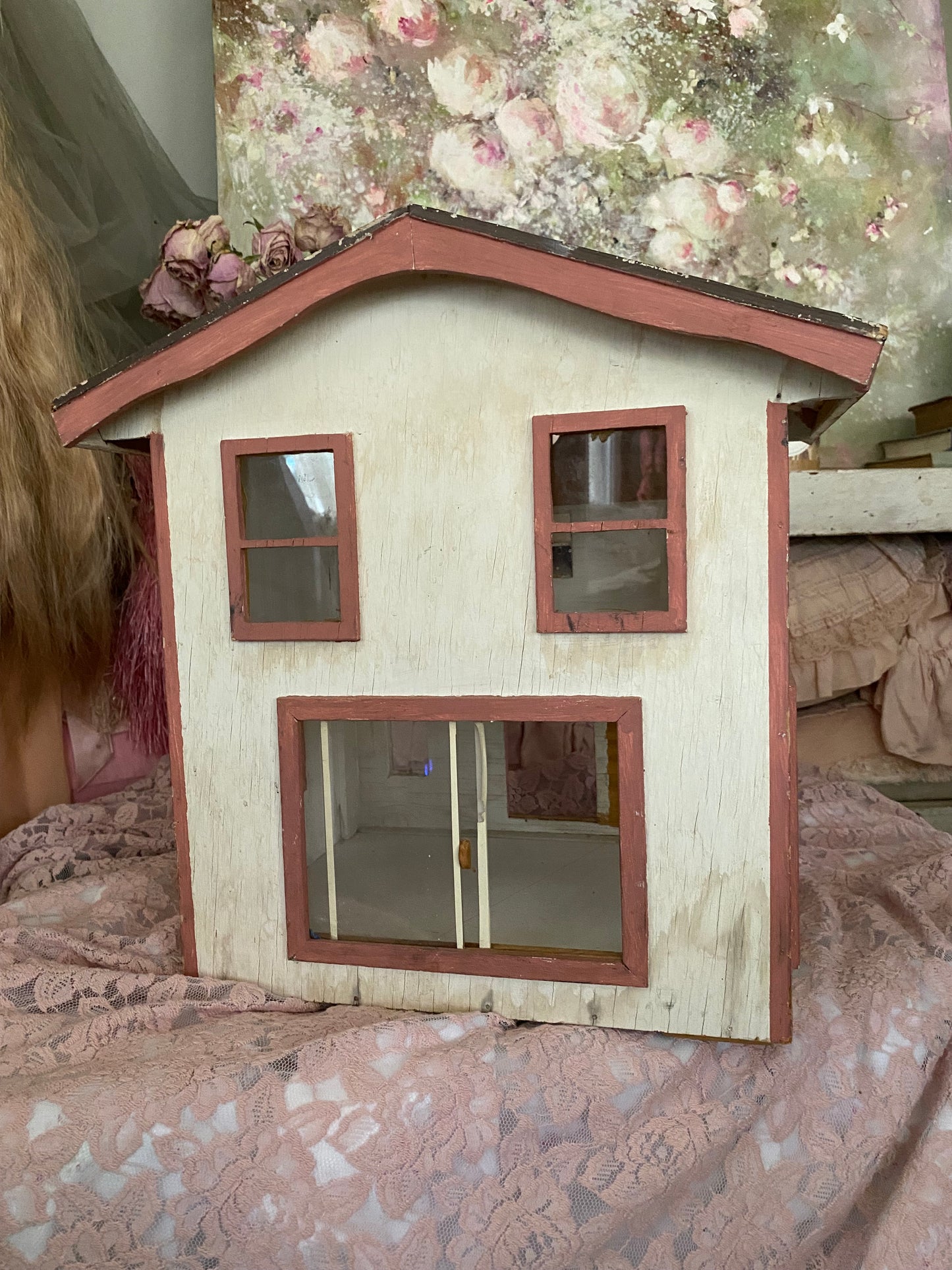 Vintage Rose Cottage Doll House