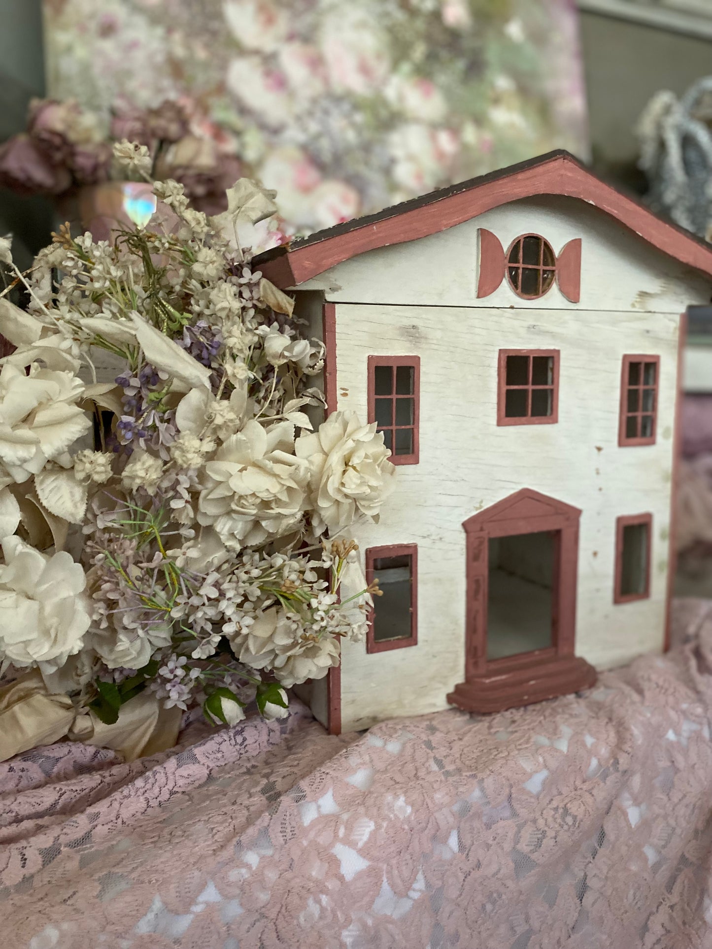 Vintage Rose Cottage Doll House