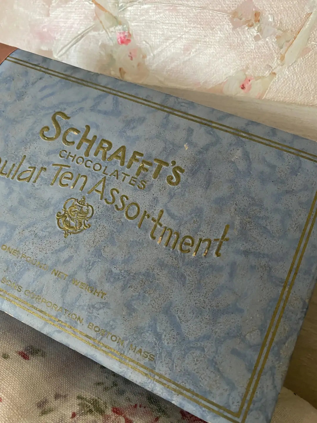 Antique Chocolate Candy Box