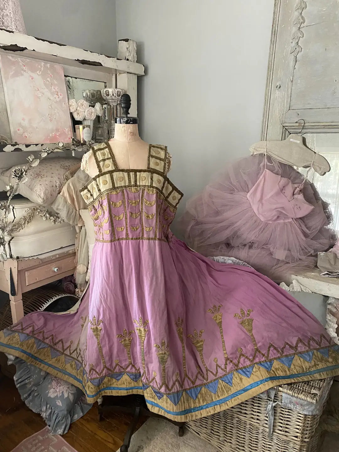 Antique Paris Opera Theater Costume 1880 AIDA