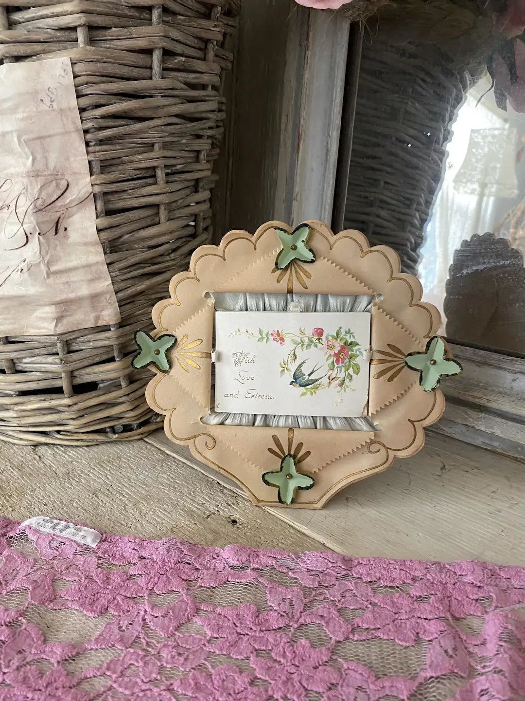 Antique Victorian Valentine Greeting Card