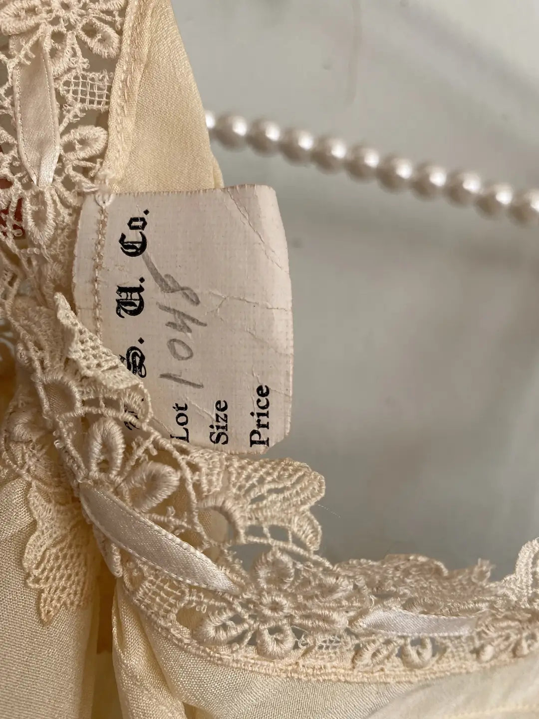 Antique 1920s Ivory Silk Ribbonwork Romper