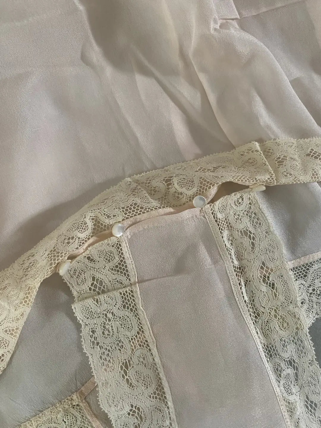 Antique 1920's Pink Silk Romper