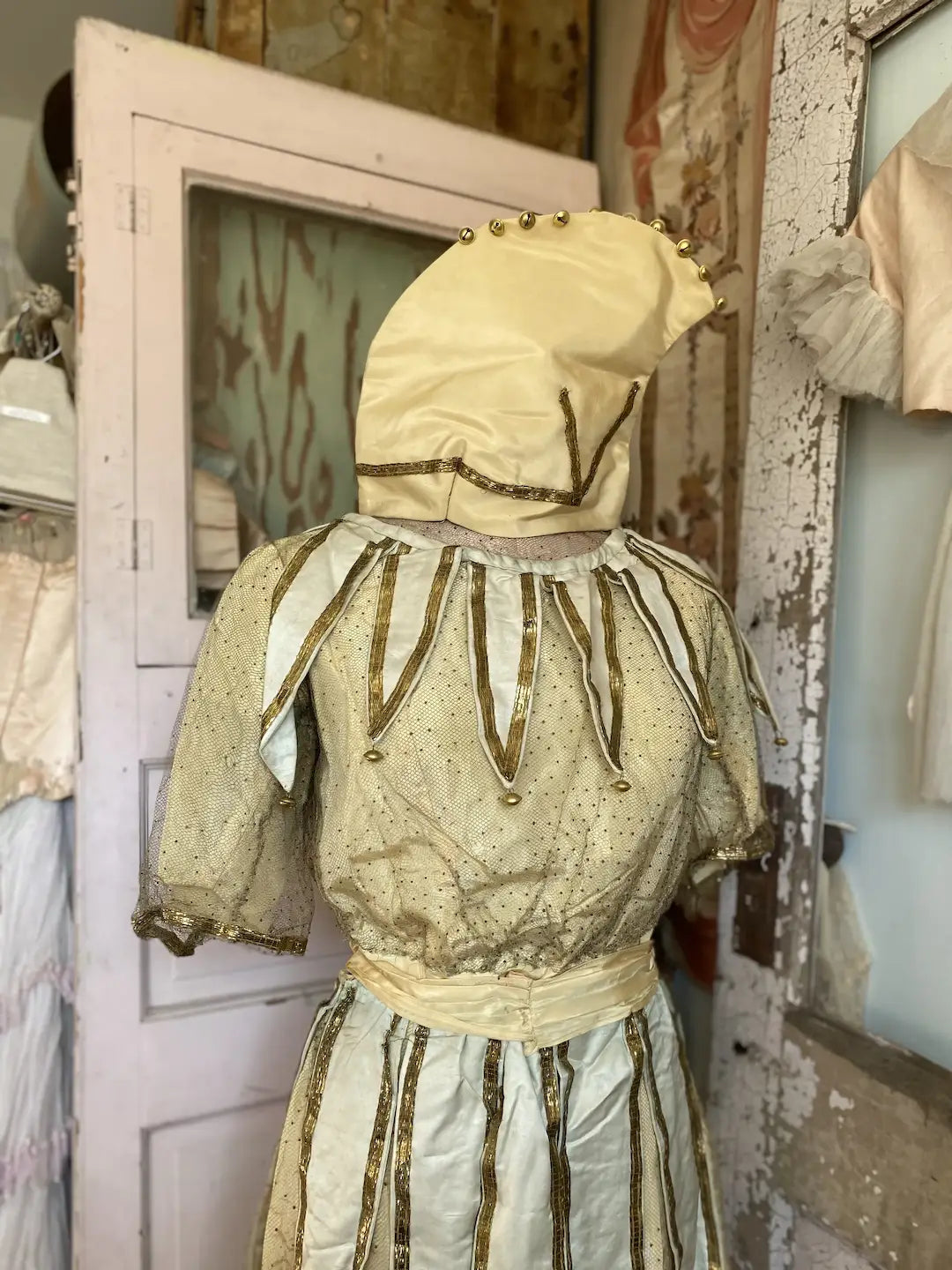 Antique Jester Costume Matching Hat