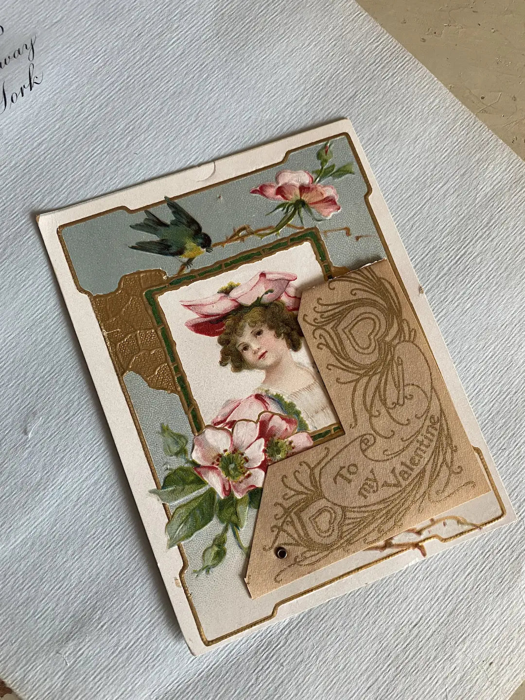 Antique Valentine Card Valentines Day