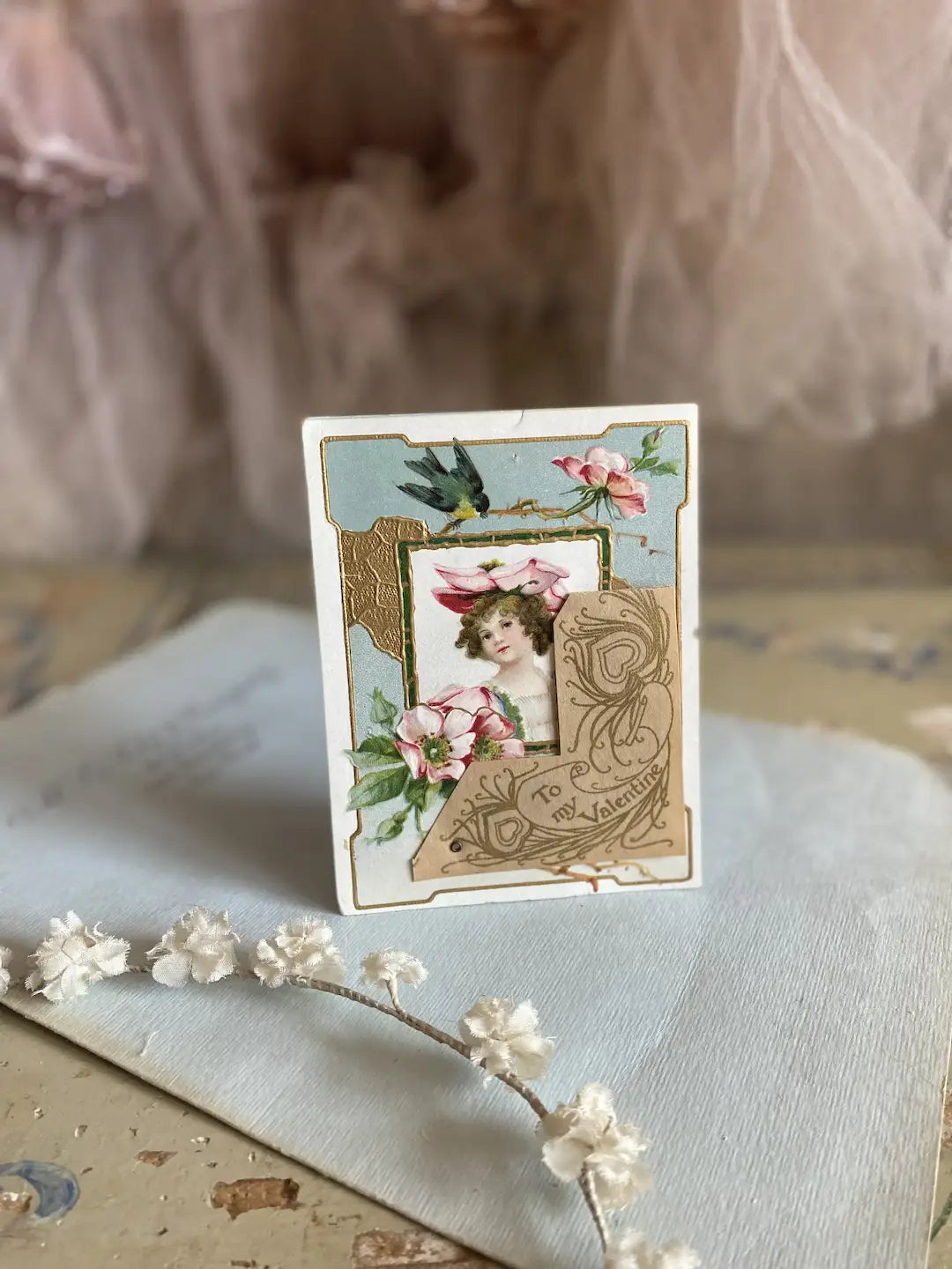 Antique Valentine Card Valentines Day