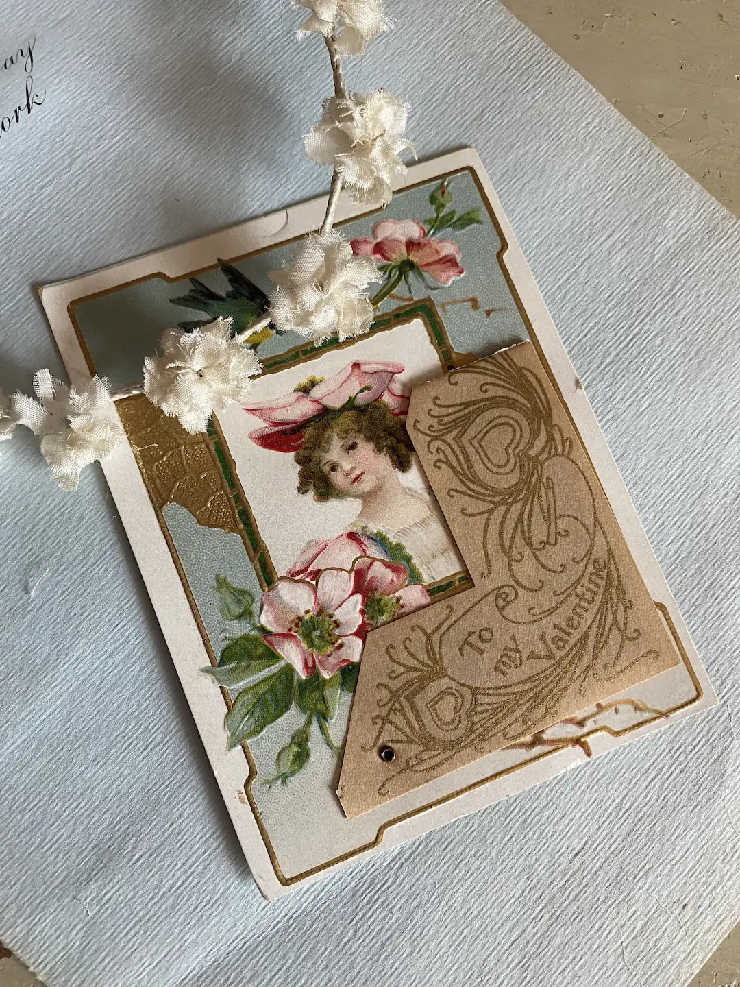 Antique Valentine Card Valentines Day