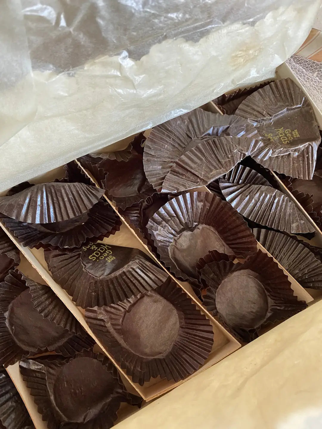 Set Vintage Chocolate Candy Box