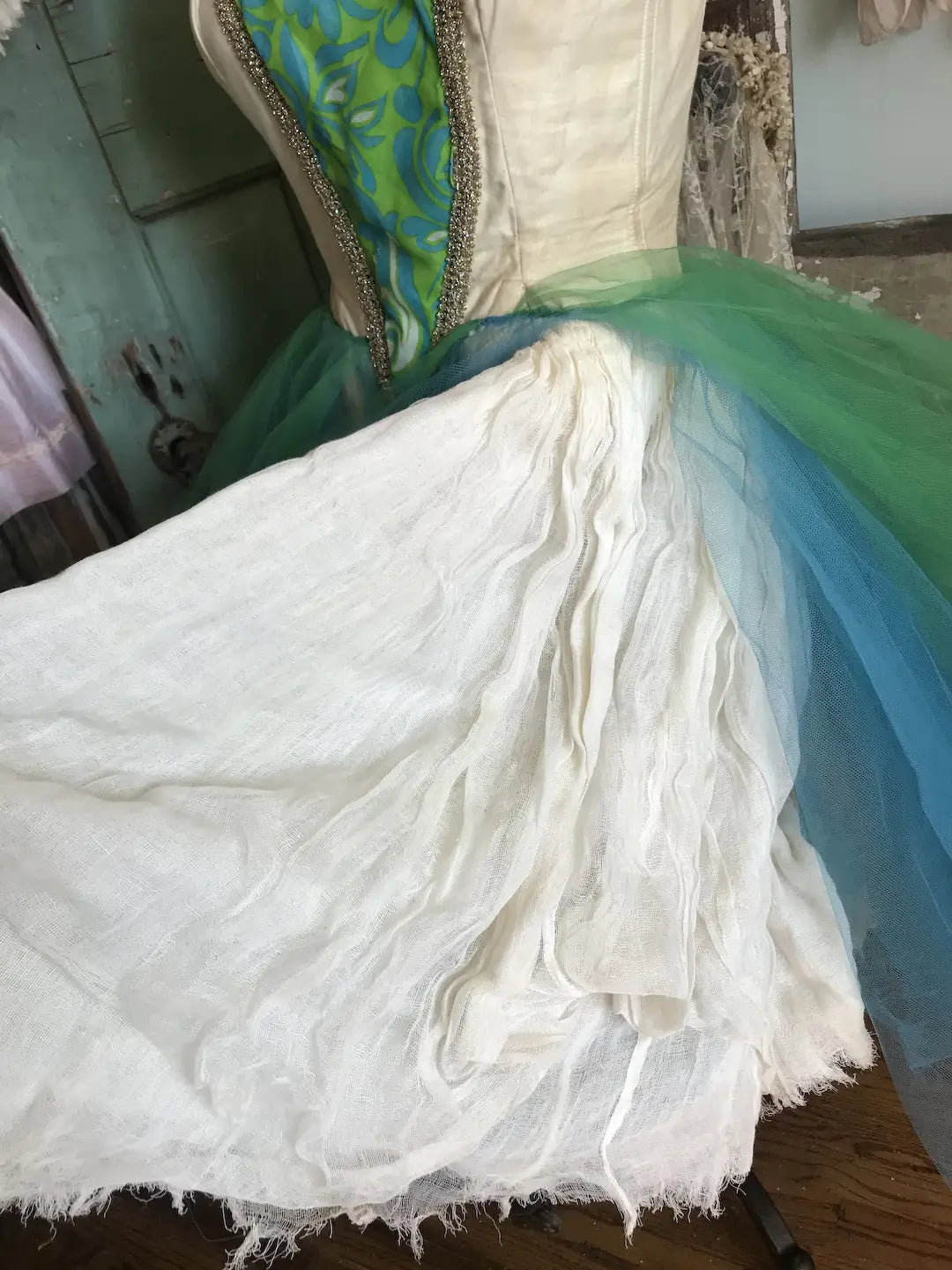Vintage Ballet Tutu Costume Gauze Lace
