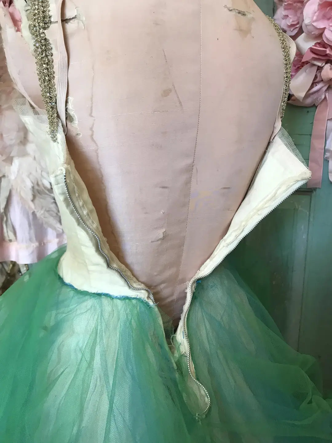 Vintage Ballet Tutu Costume Gauze Lace