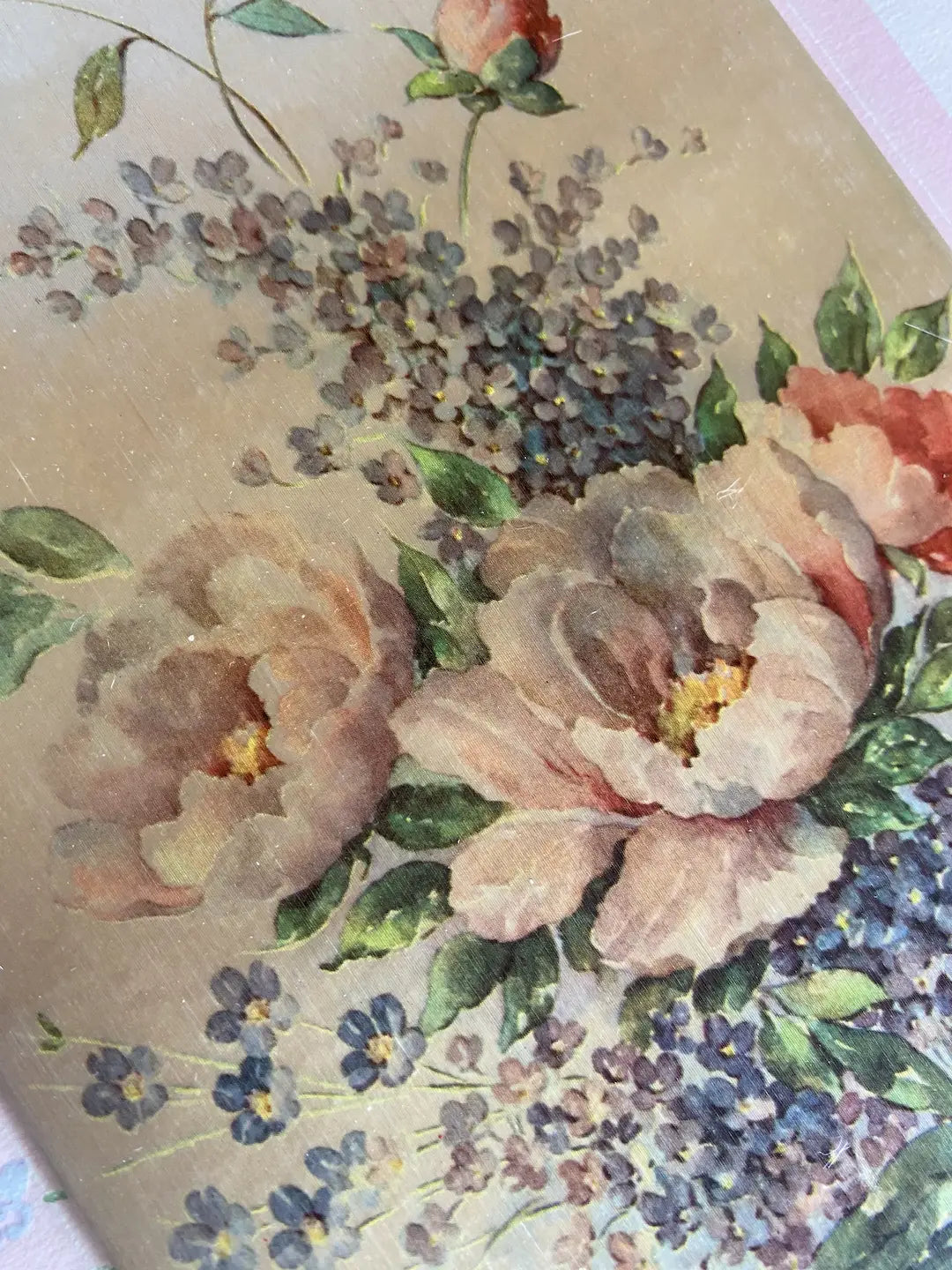 Vintage XL Padded Satin Greeting Card