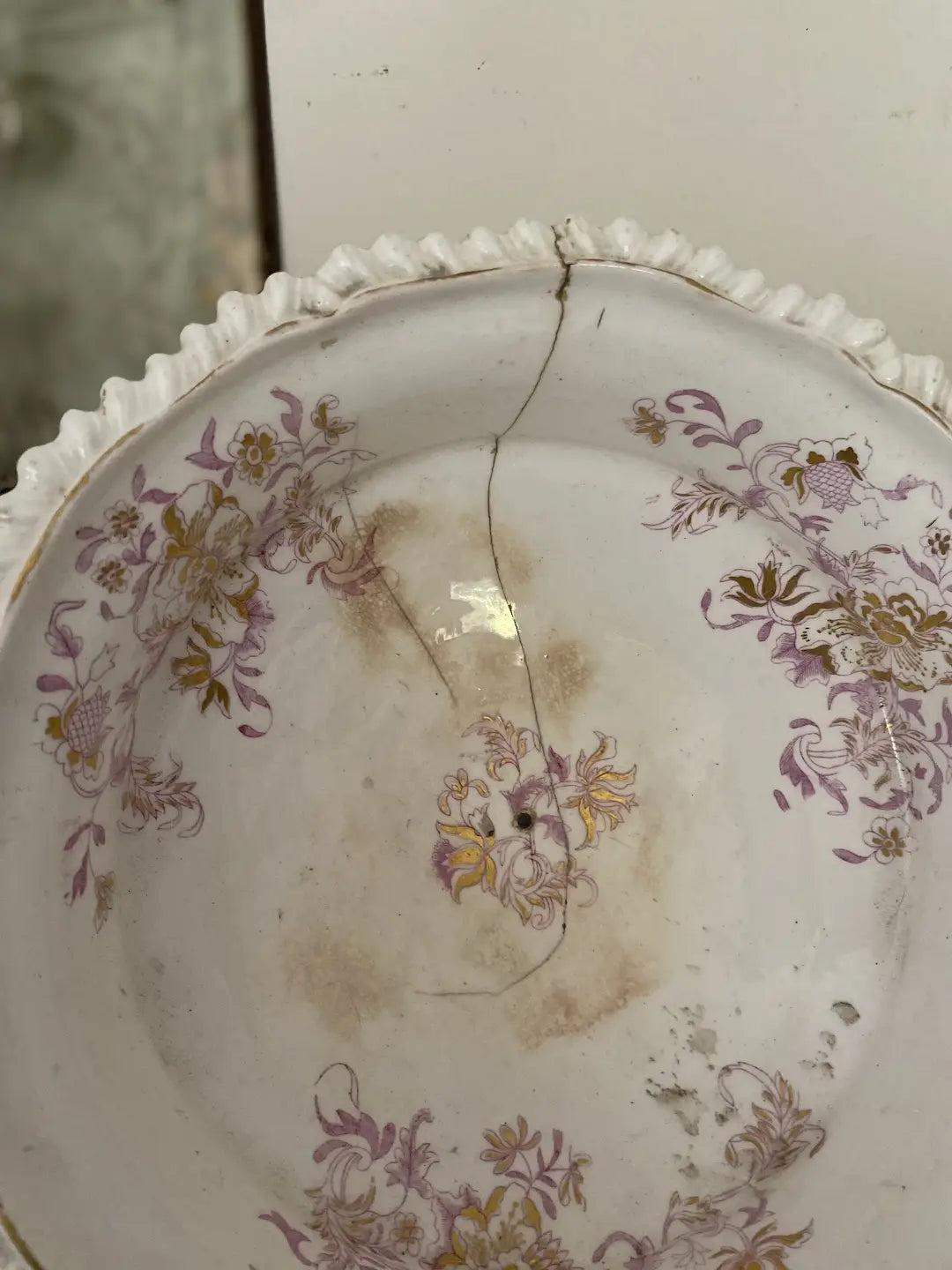 Antique Claw Foot Paw Footed Compote Centerpiece