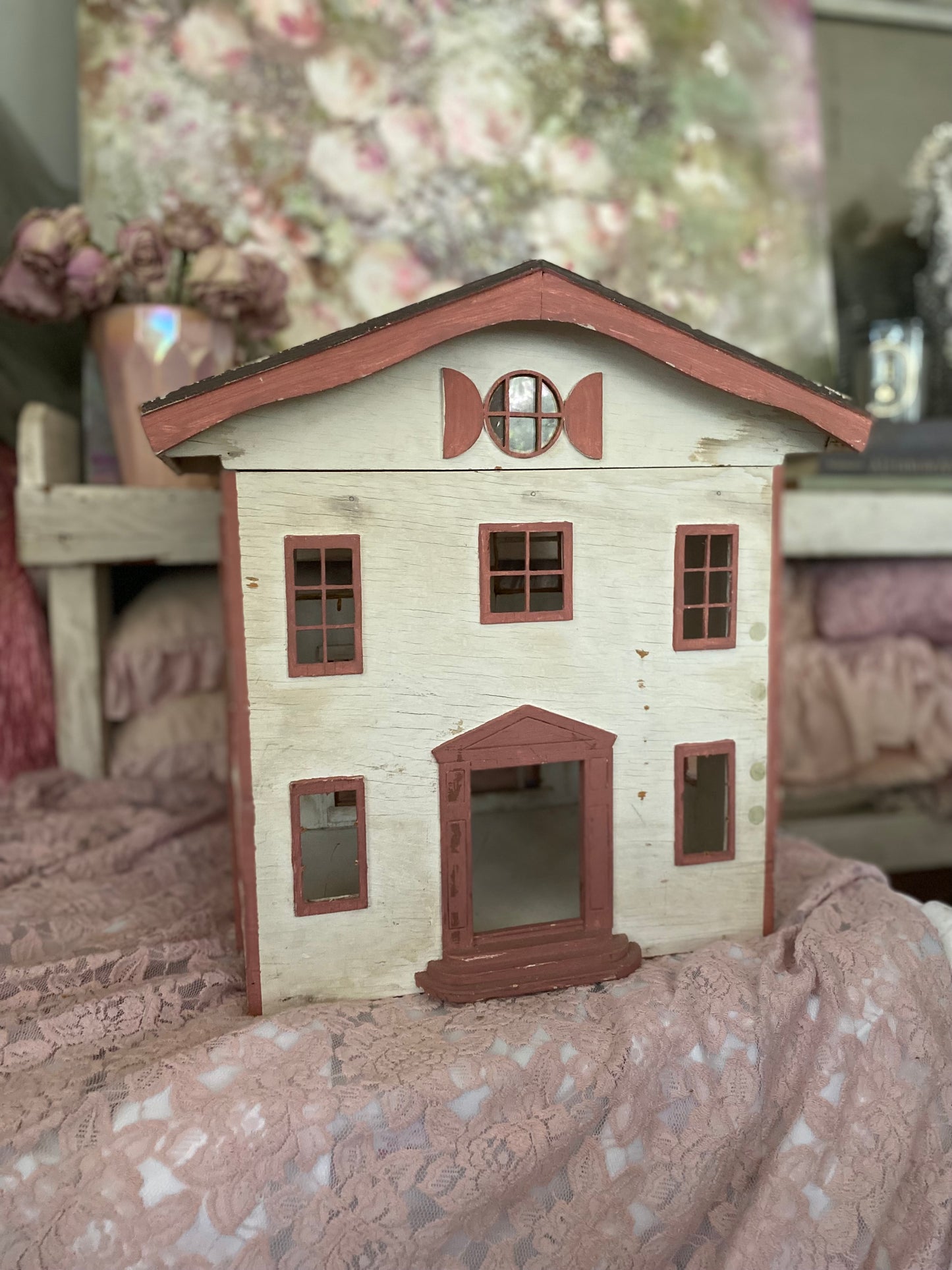 Vintage Rose Cottage Doll House