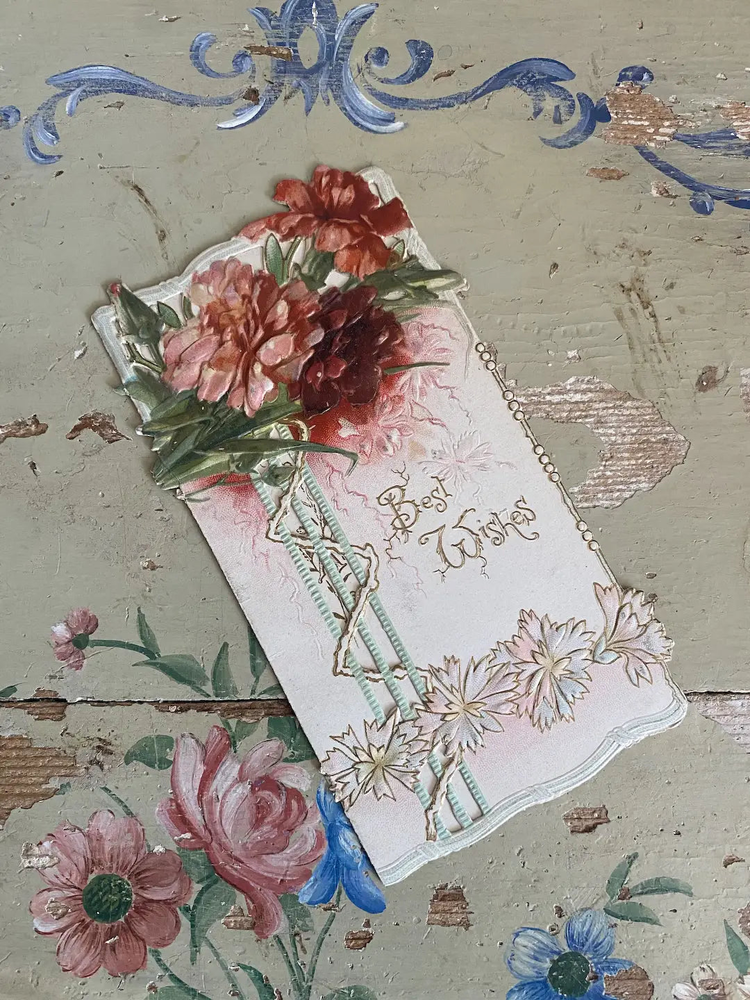 Antique Card Best Wishes Raphael Tuck & Sons