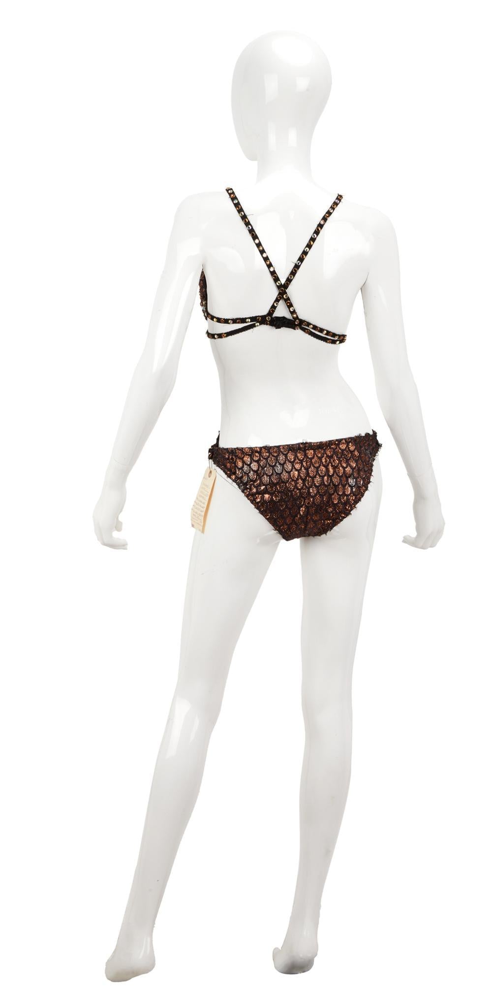 Vintage Hollywood Rhinestone Showgirl Costume