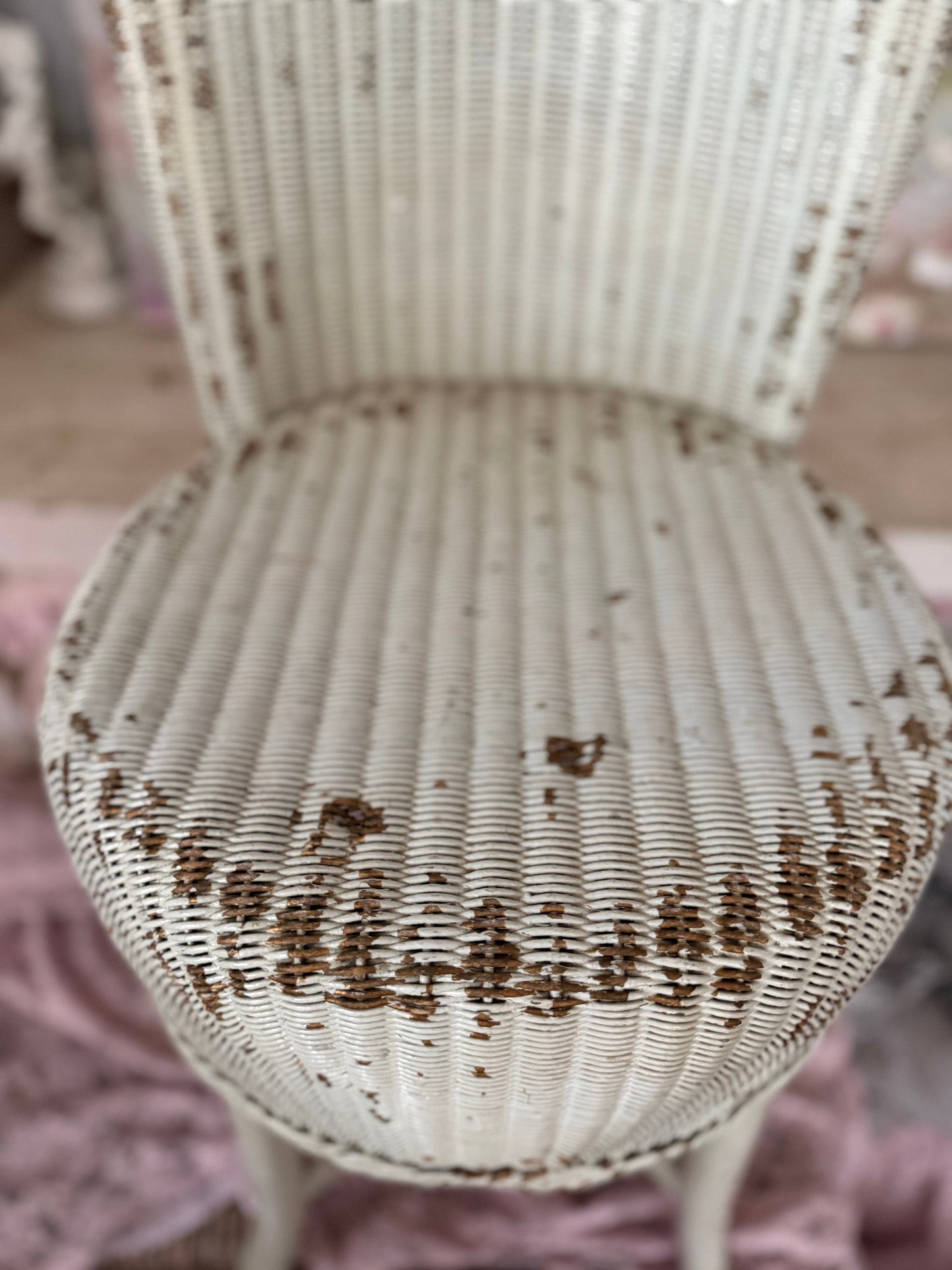 Antique Chippy Mint Green Shabby Chic Chair