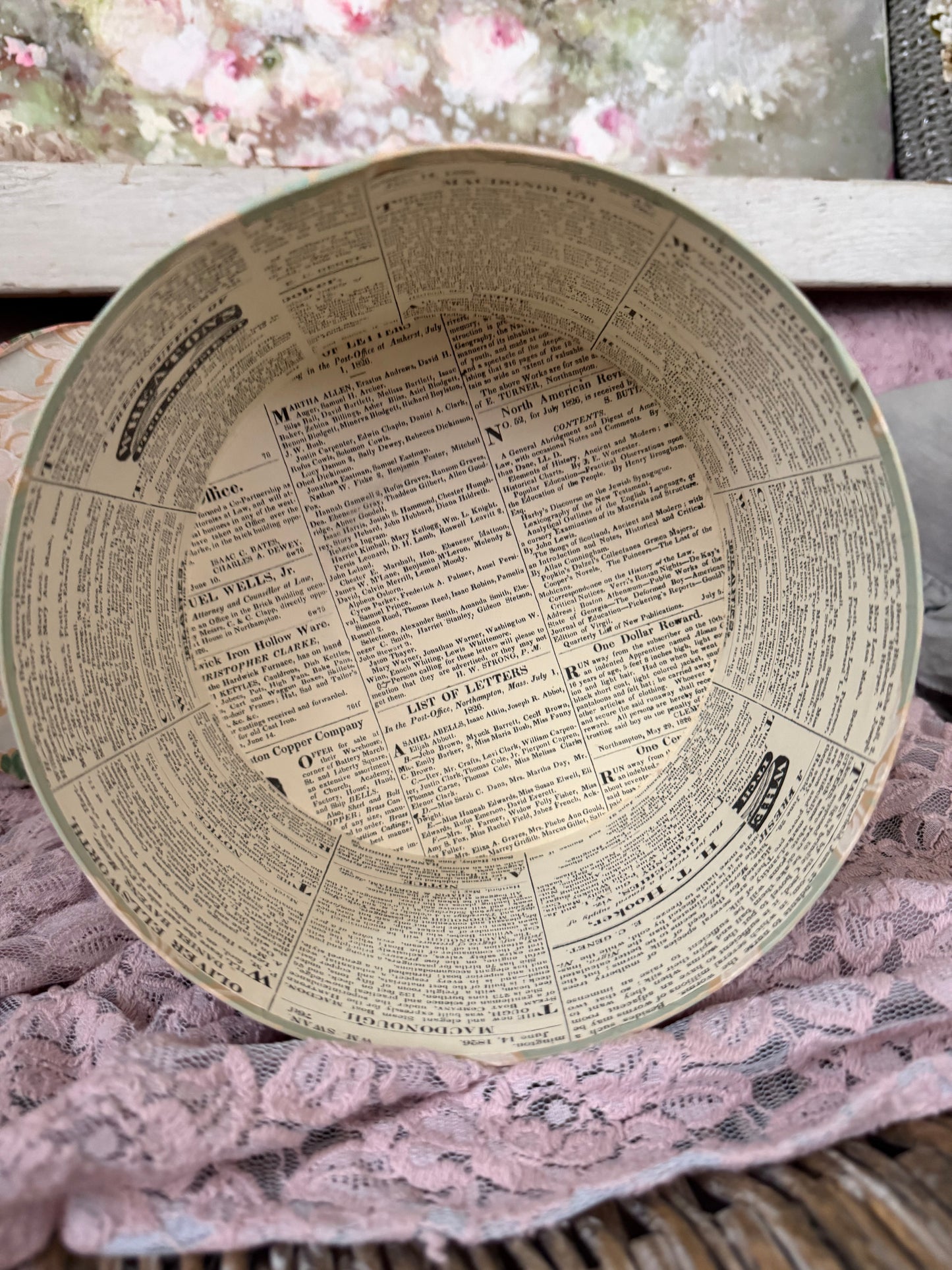 Antique Petite Wallpaper Hatbox