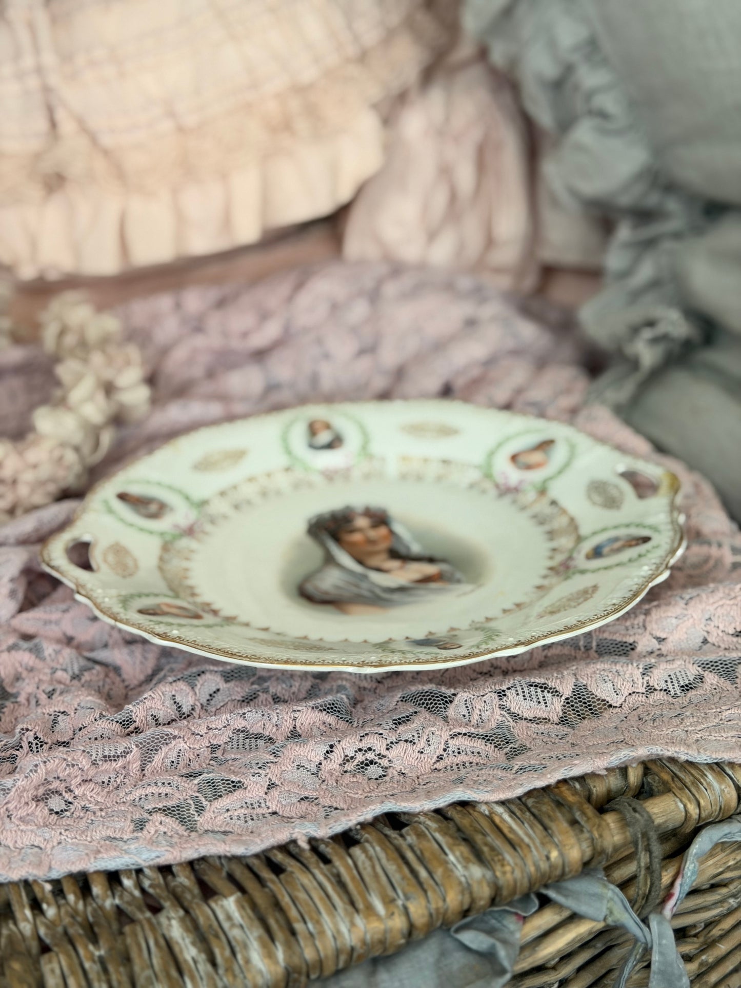 Antique Portrait Plate