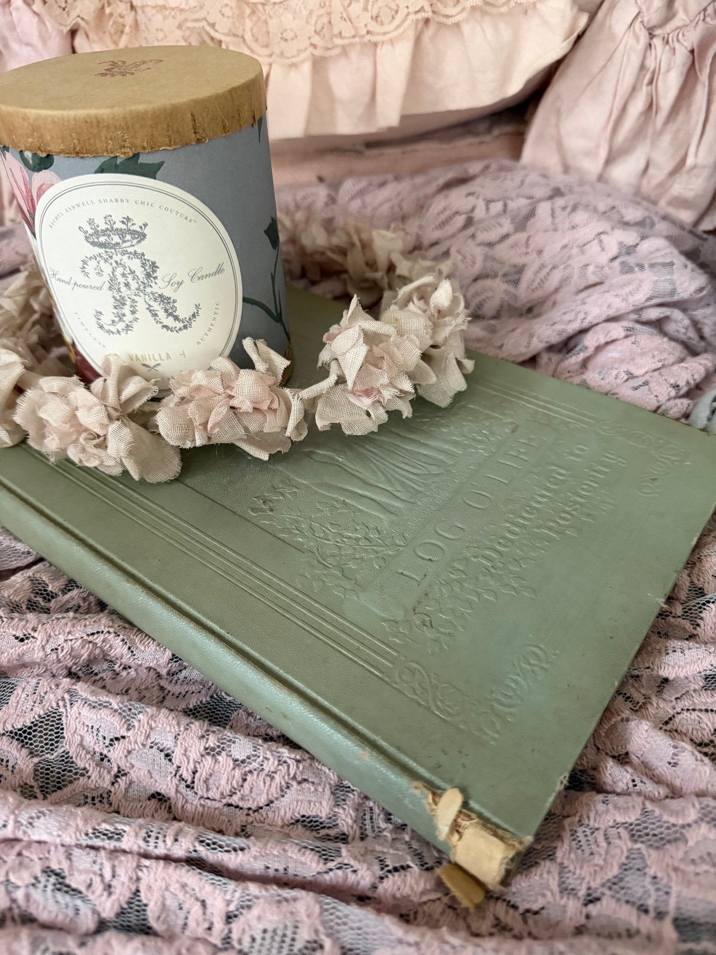 Antique Book Log Of Life