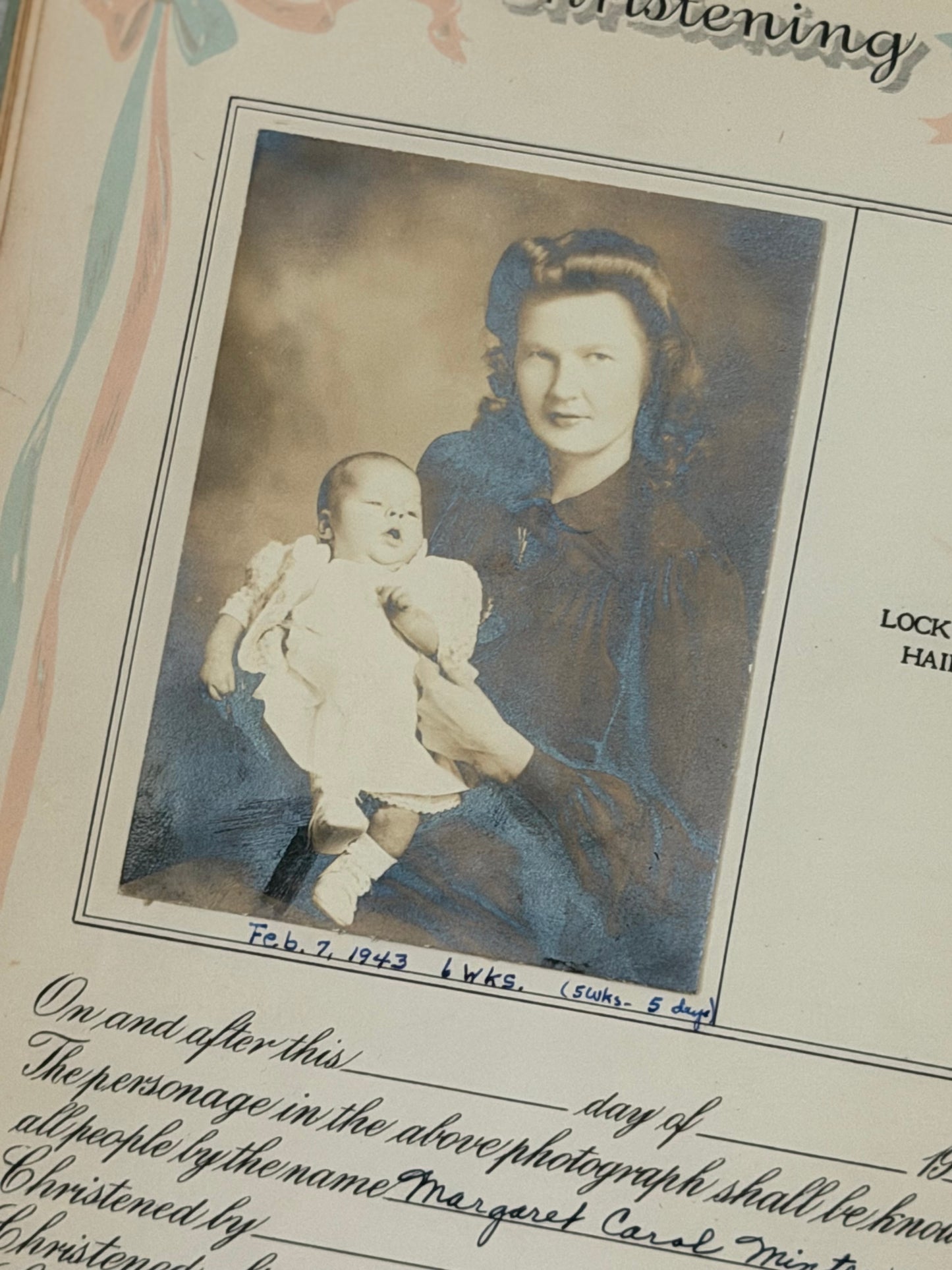 Antique Book Log Of Life