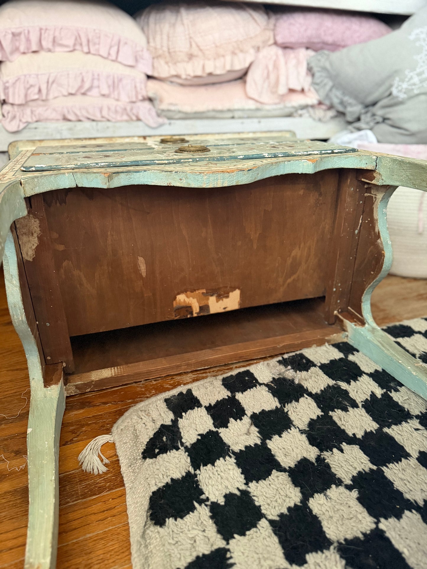 Antique 18th Century Italian Neoclassical Polychrome Dresser