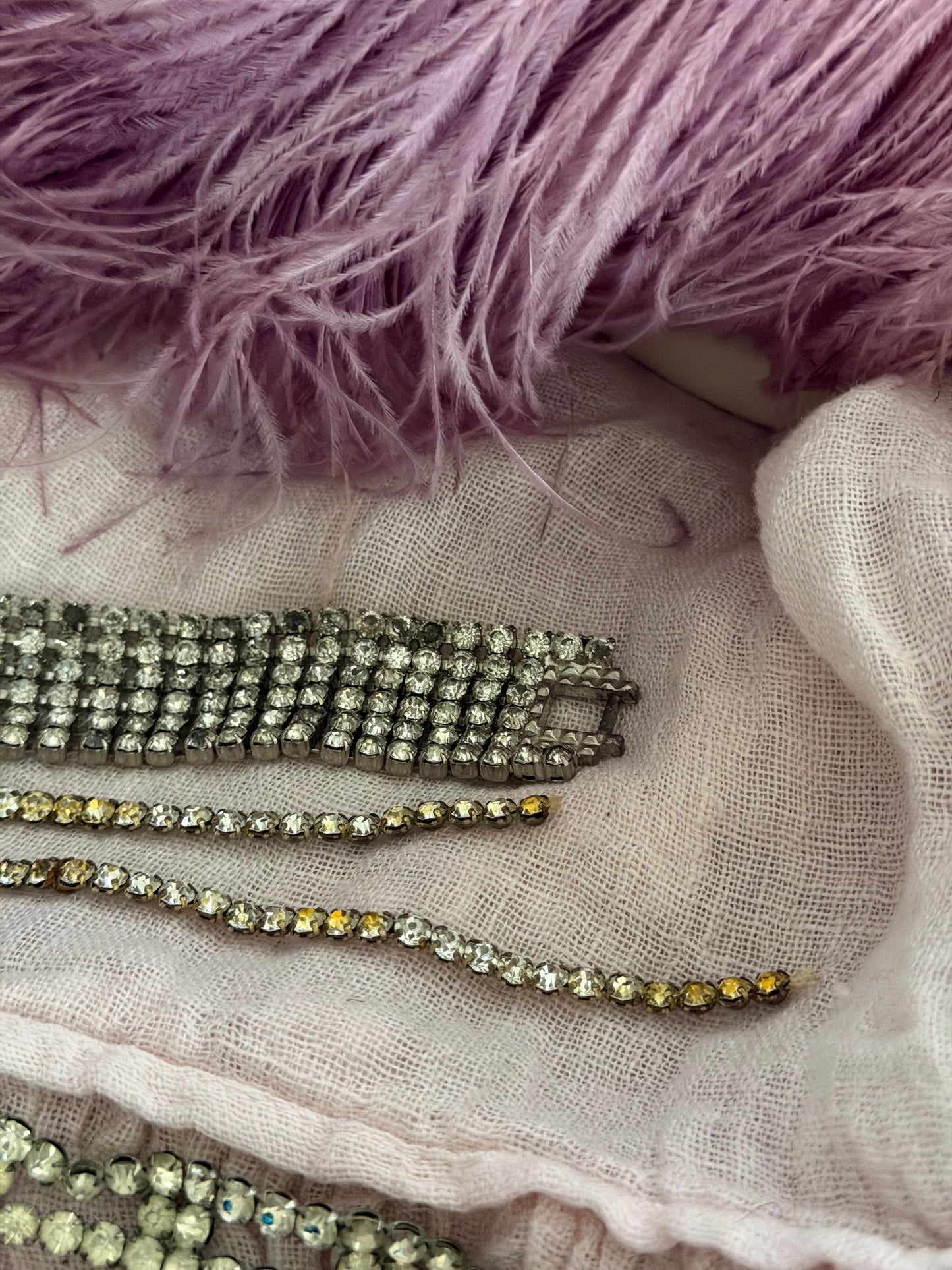Antique Costume Rhinestone Lot