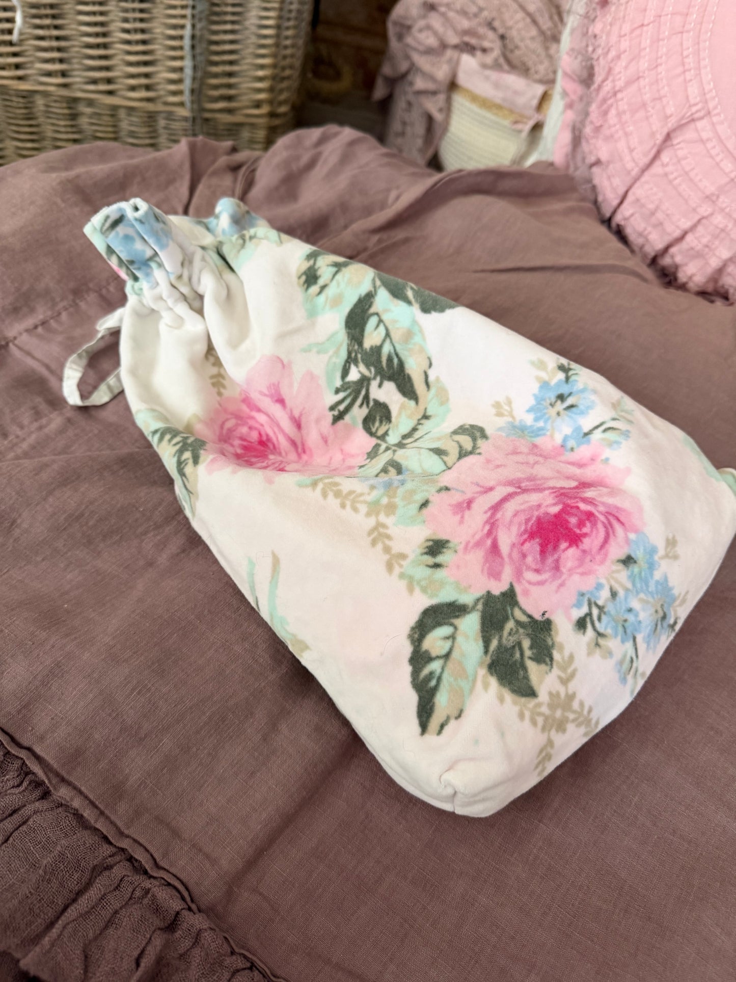 RASSC Rachel Ashwell Royal Bouquet Velvet Bag