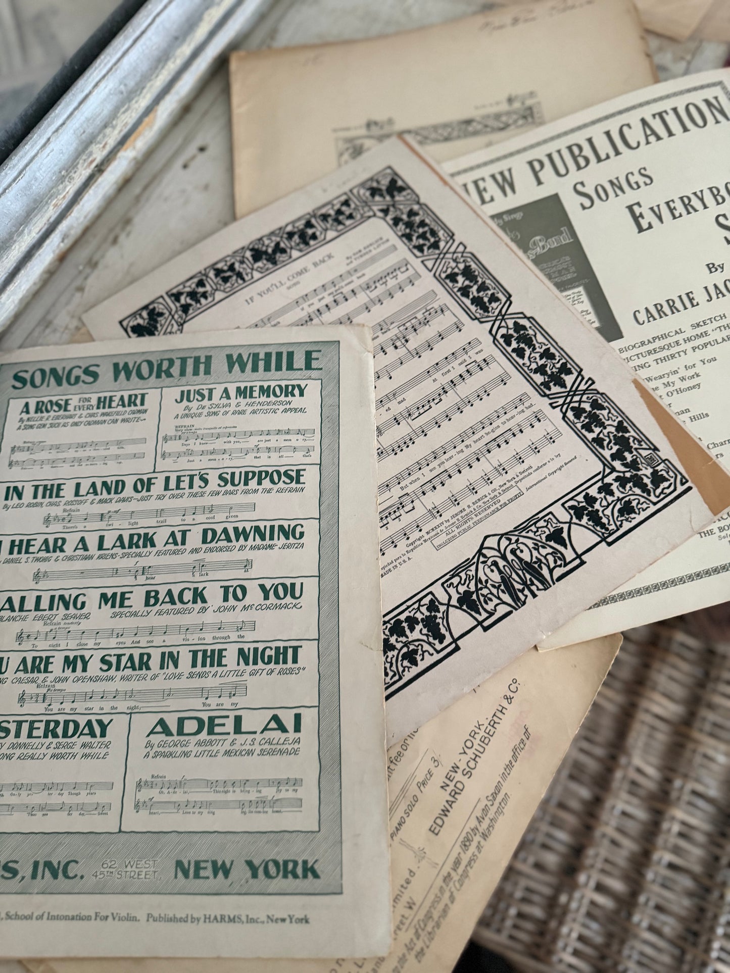 Collection Antique Sheet Music