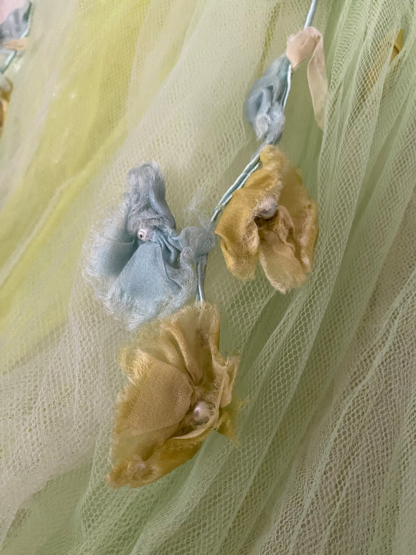 RARE Antique German Ballet Skirt Flower Garlands N0.2