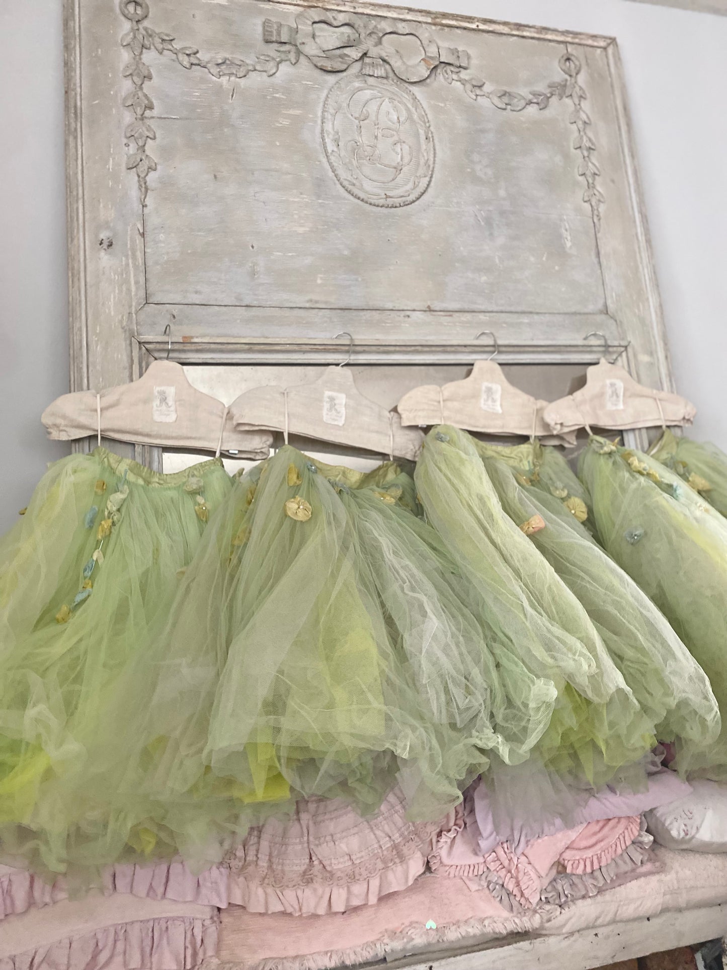 RARE Antique German Ballet Skirt Flower Garlands N0.4