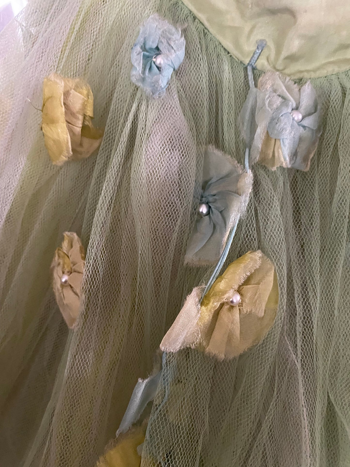 RARE Antique German Ballet Skirt Flower Garlands N0.2