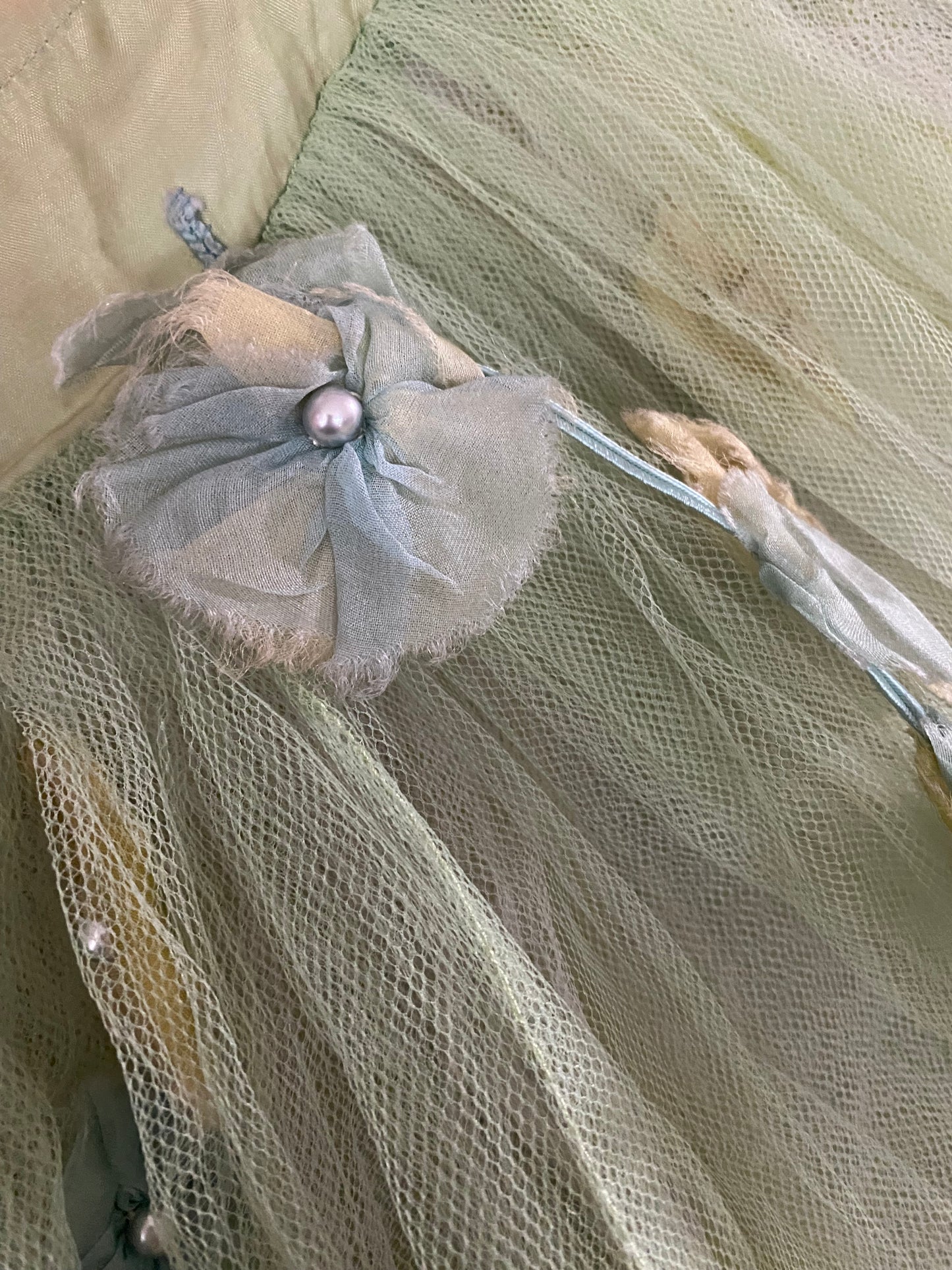 RARE Antique German Ballet Skirt Flower Garlands N0.2