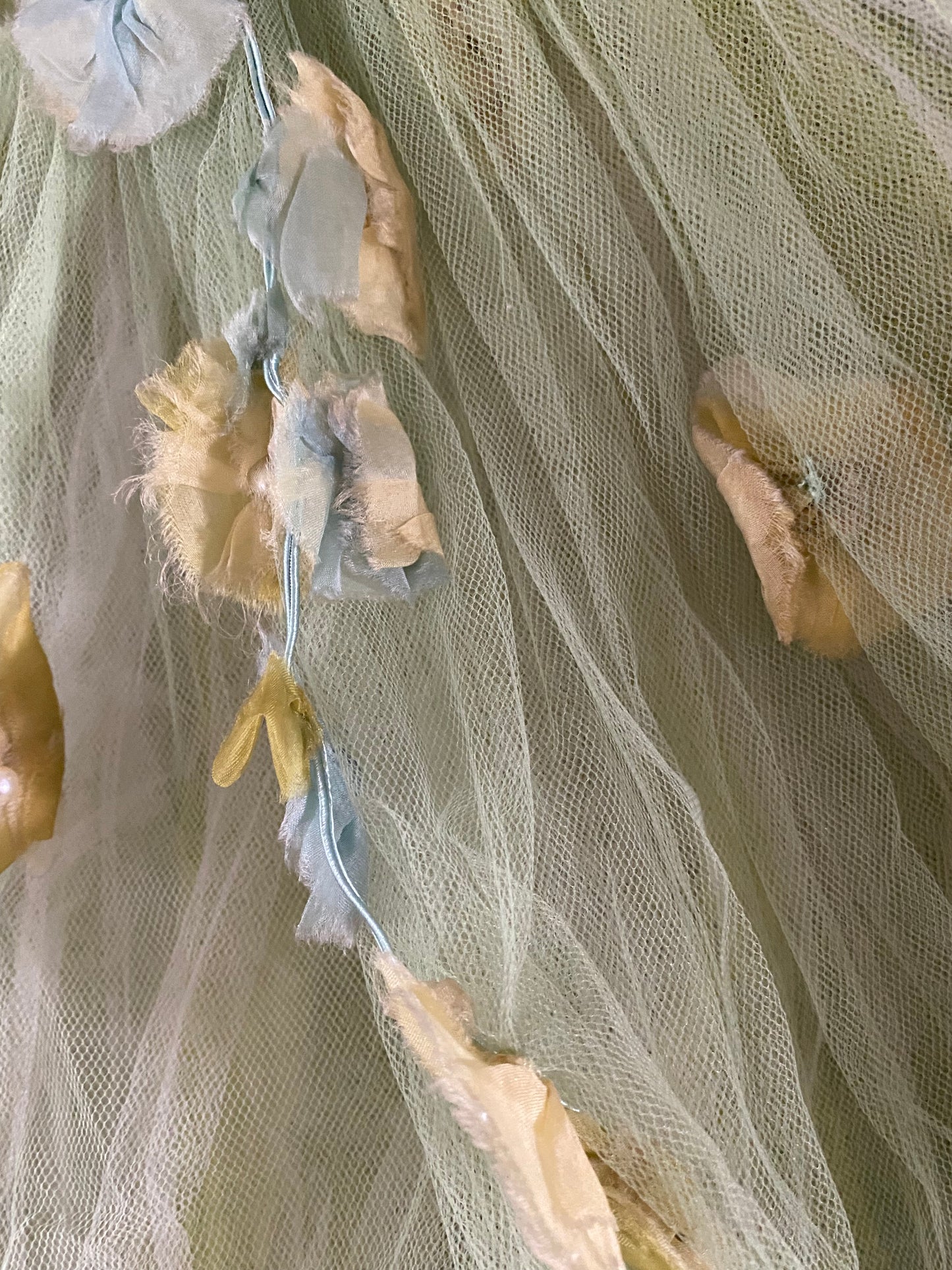 RARE Antique German Ballet Skirt Flower Garlands N0.2