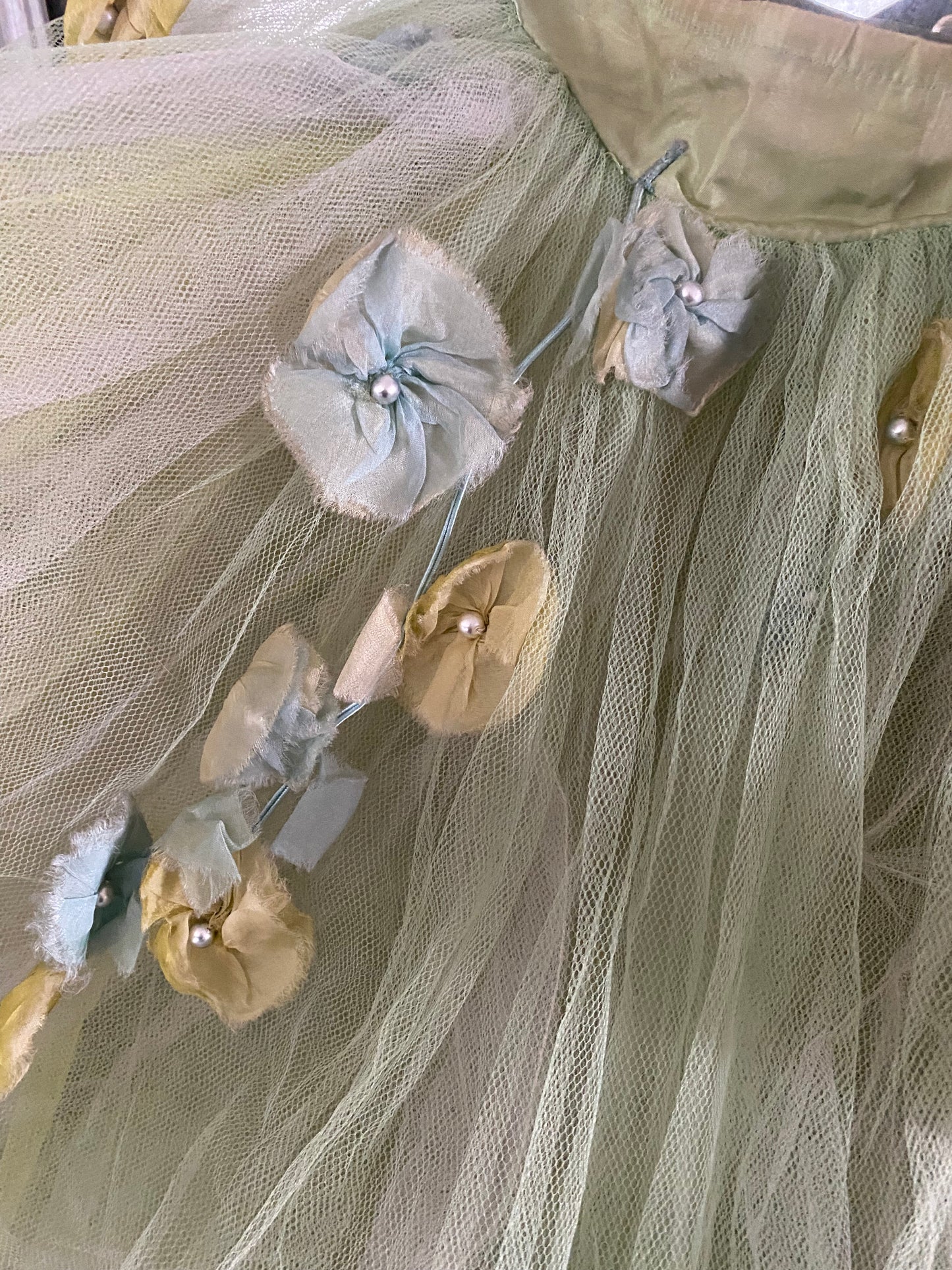 RARE Antique German Ballet Skirt Flower Garlands N0.2