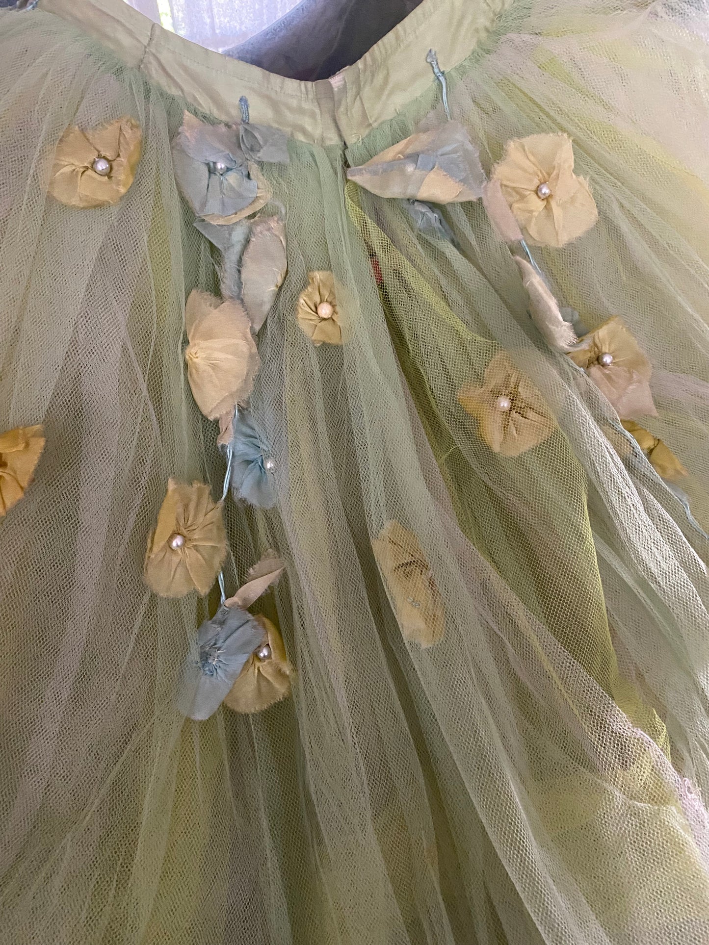RARE Antique German Ballet Skirt Flower Garlands N0.4