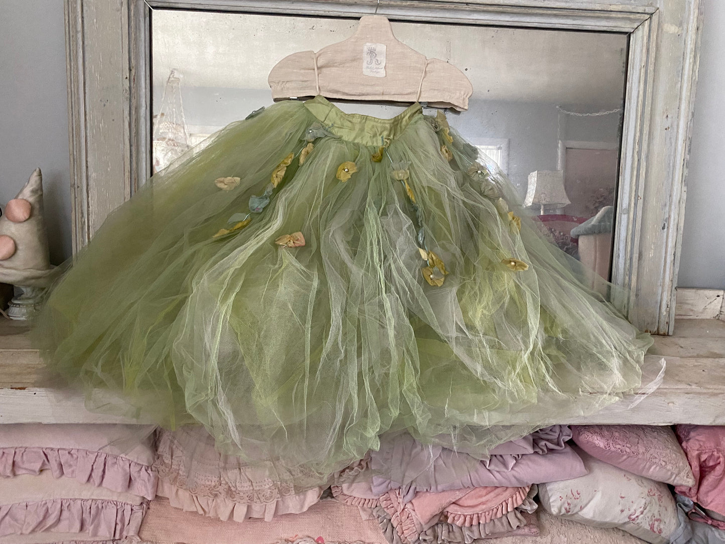 RARE Antique German Ballet Skirt Flower Garlands N0.3