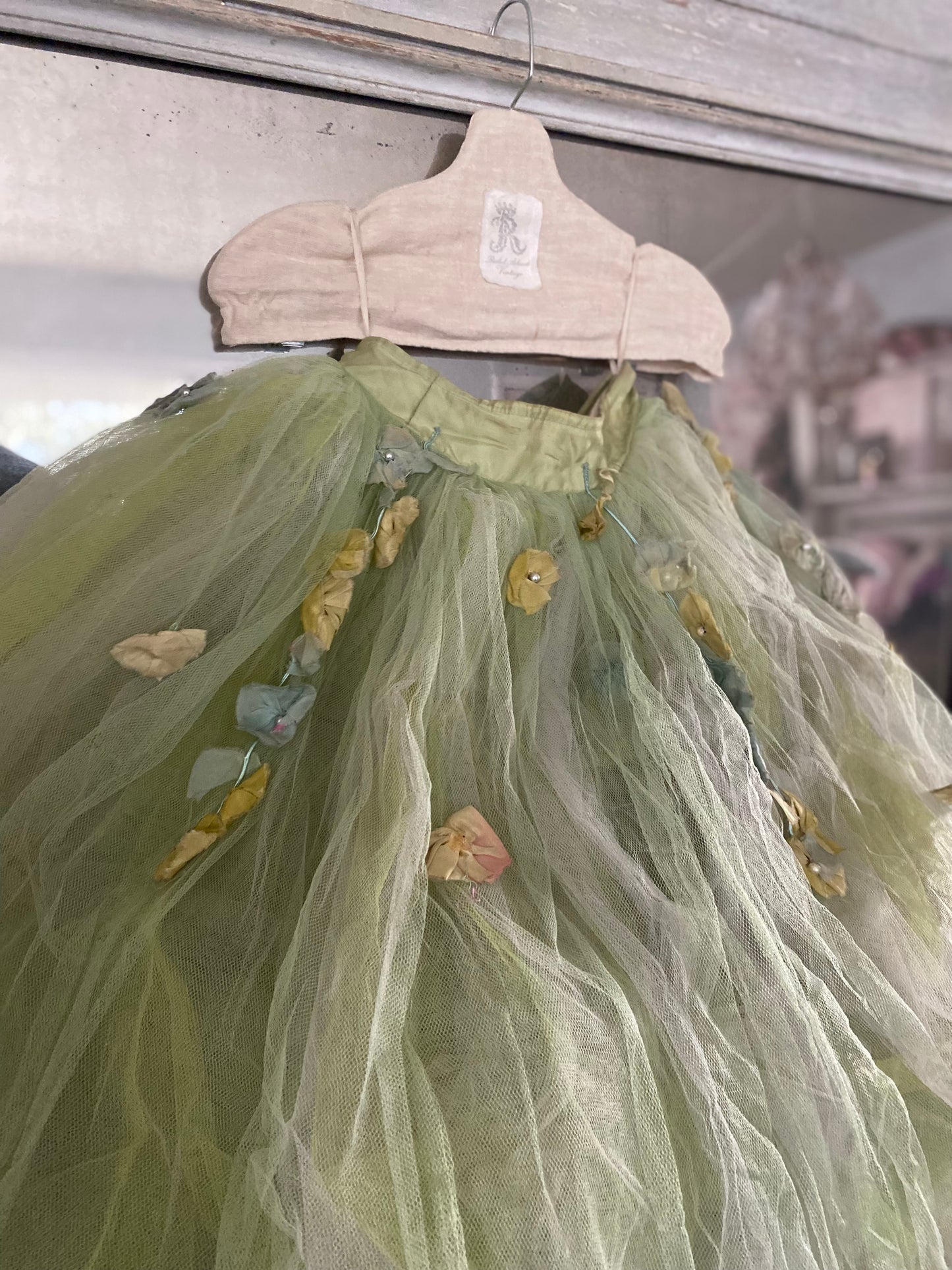 RARE Antique German Ballet Skirt Flower Garlands N0.3