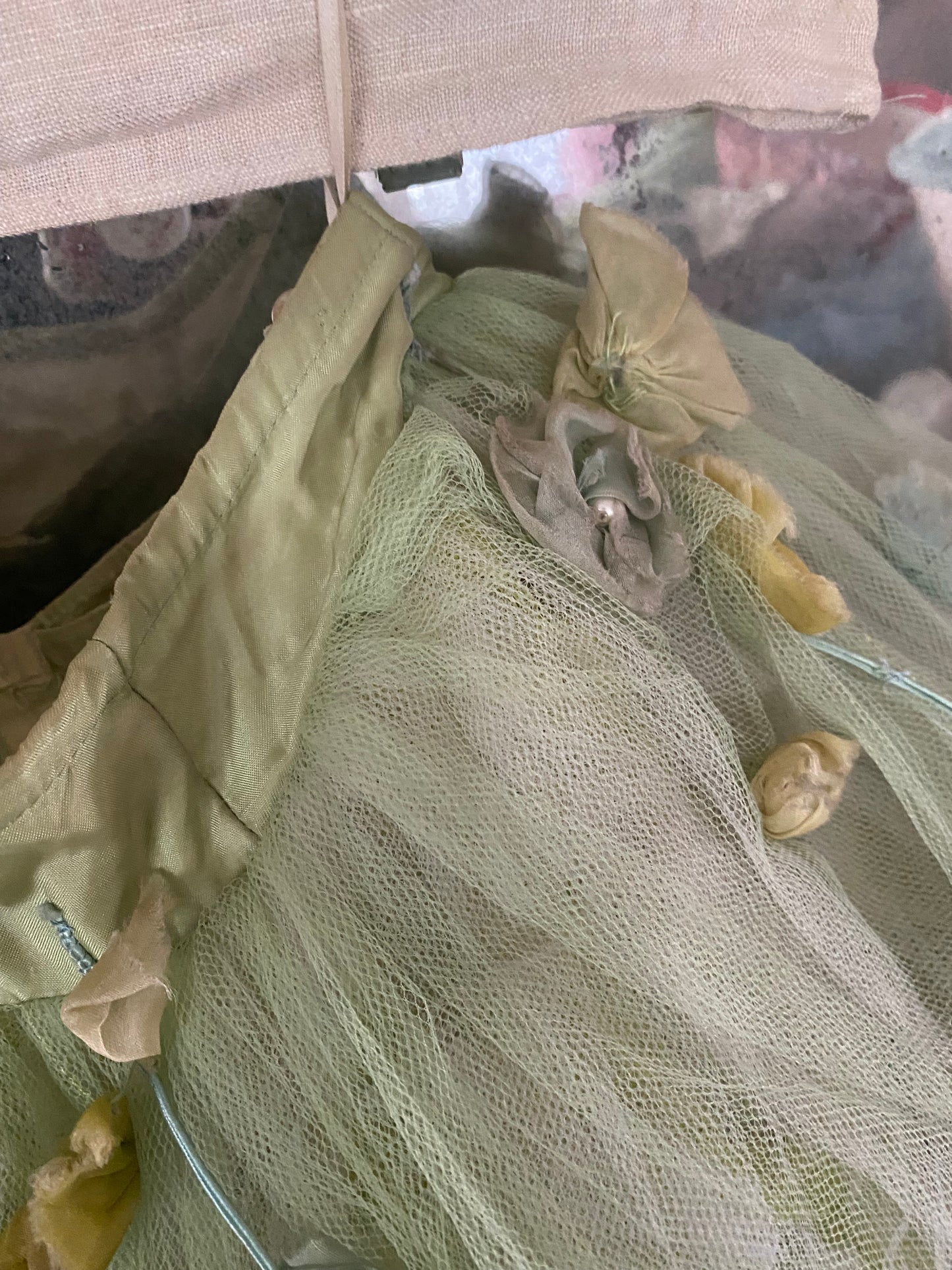 RARE Antique German Ballet Skirt Flower Garlands N0.3