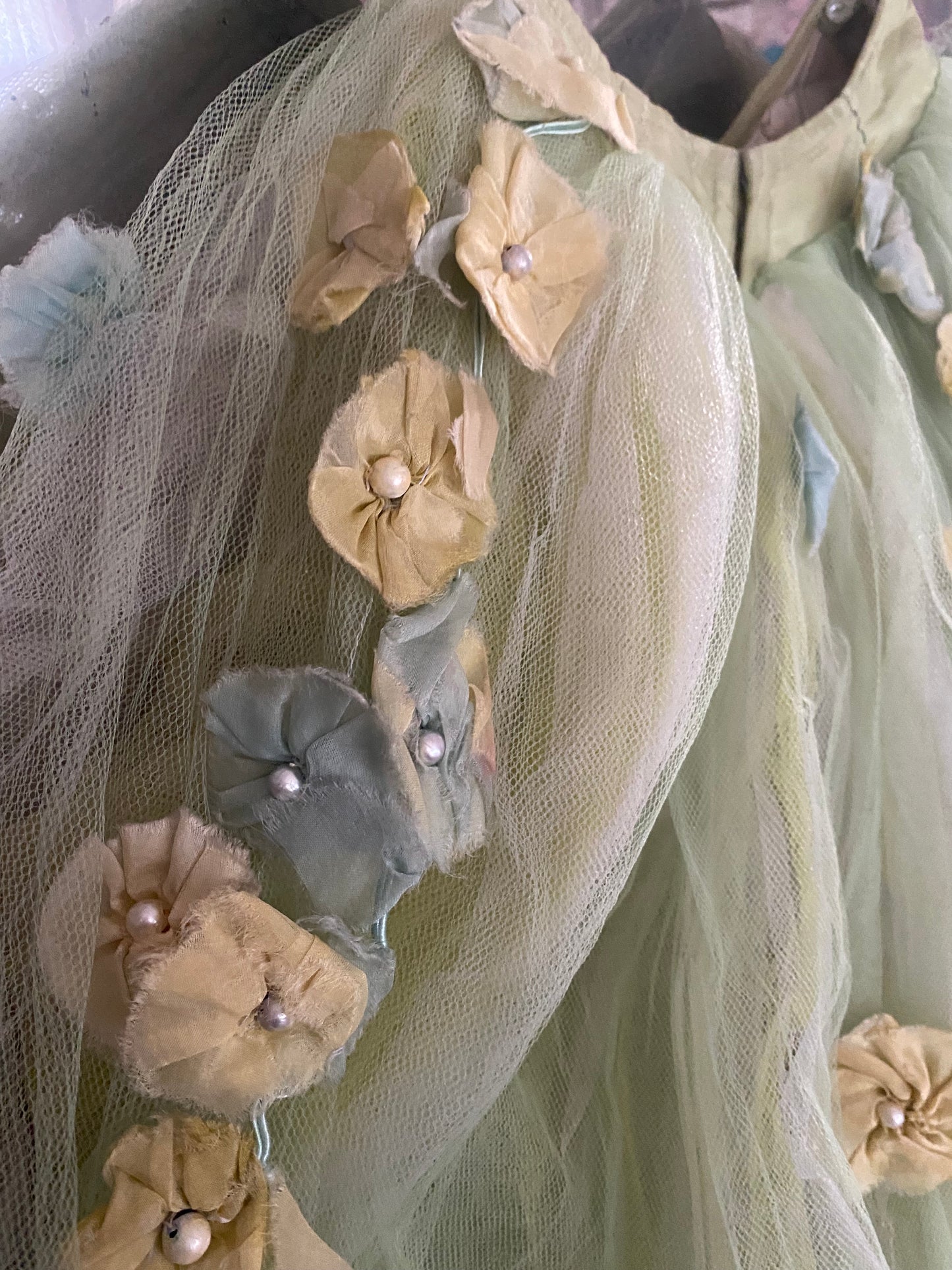 RARE Antique German Ballet Skirt Flower Garlands N0.3
