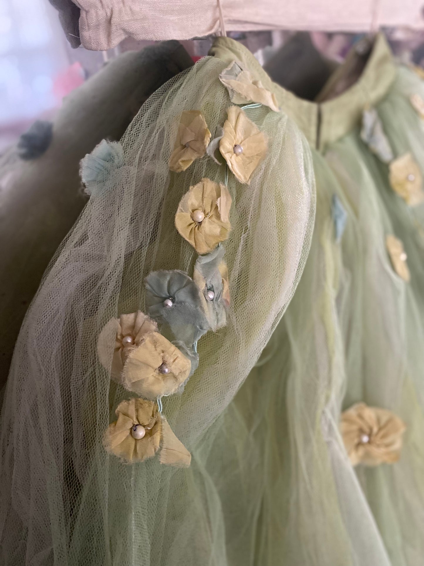 RARE Antique German Ballet Skirt Flower Garlands N0.3