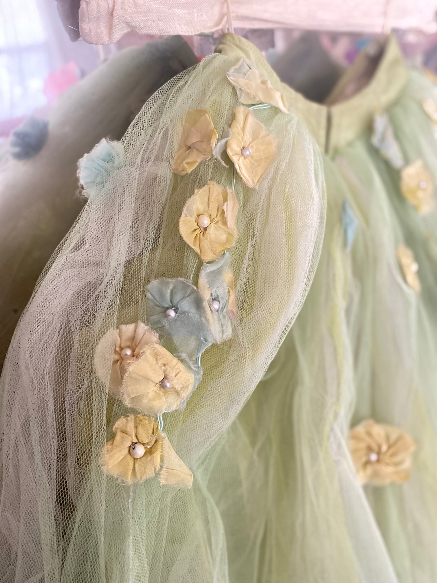 RARE Antique German Ballet Skirt Flower Garlands N0.3