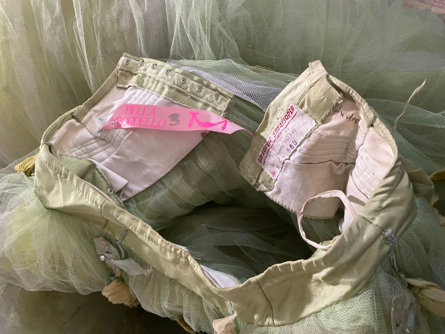 RARE Antique German Ballet Skirt Flower Garlands N0.3