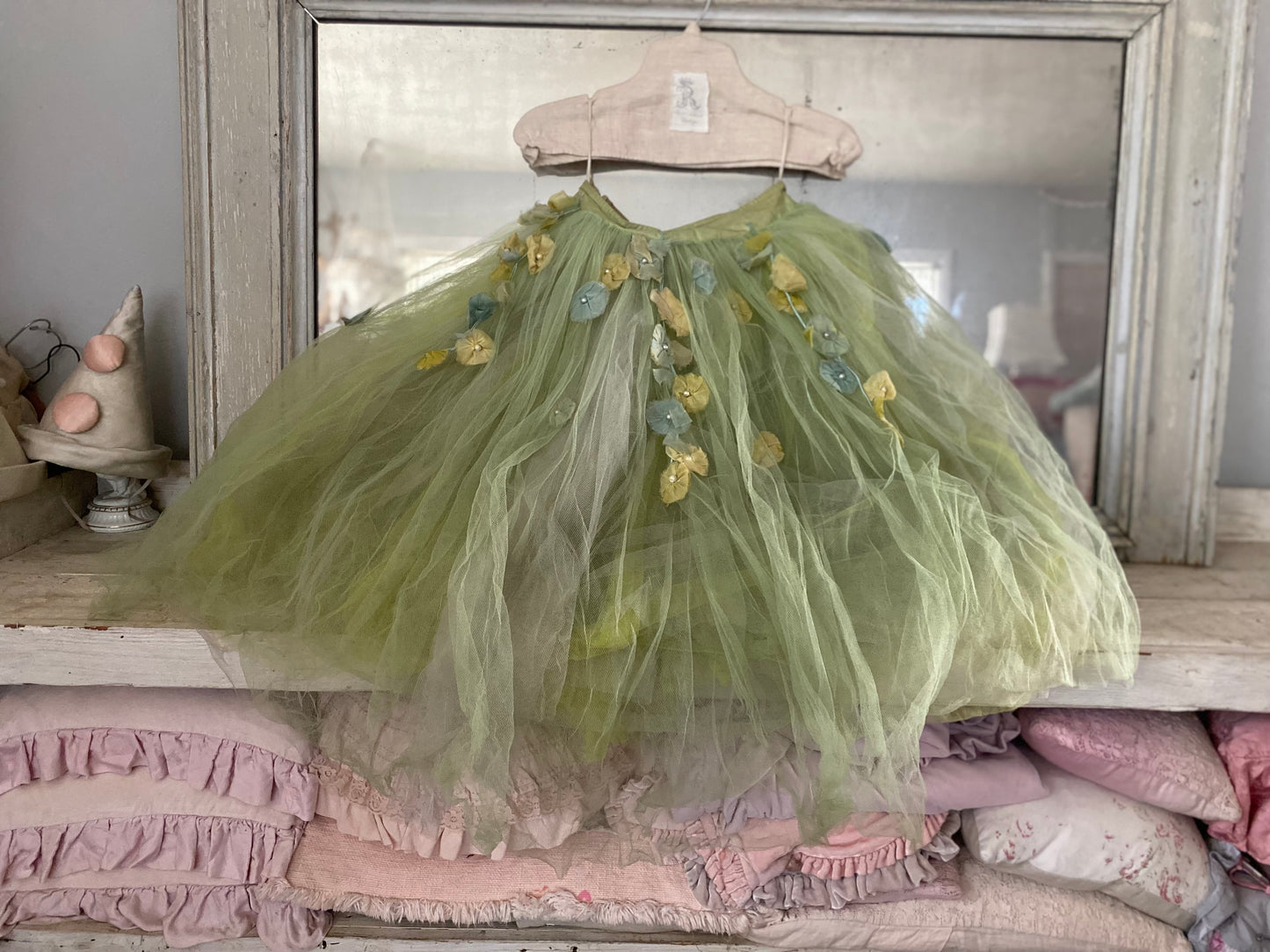 RARE Antique German Ballet Skirt Flower Garlands N0.4