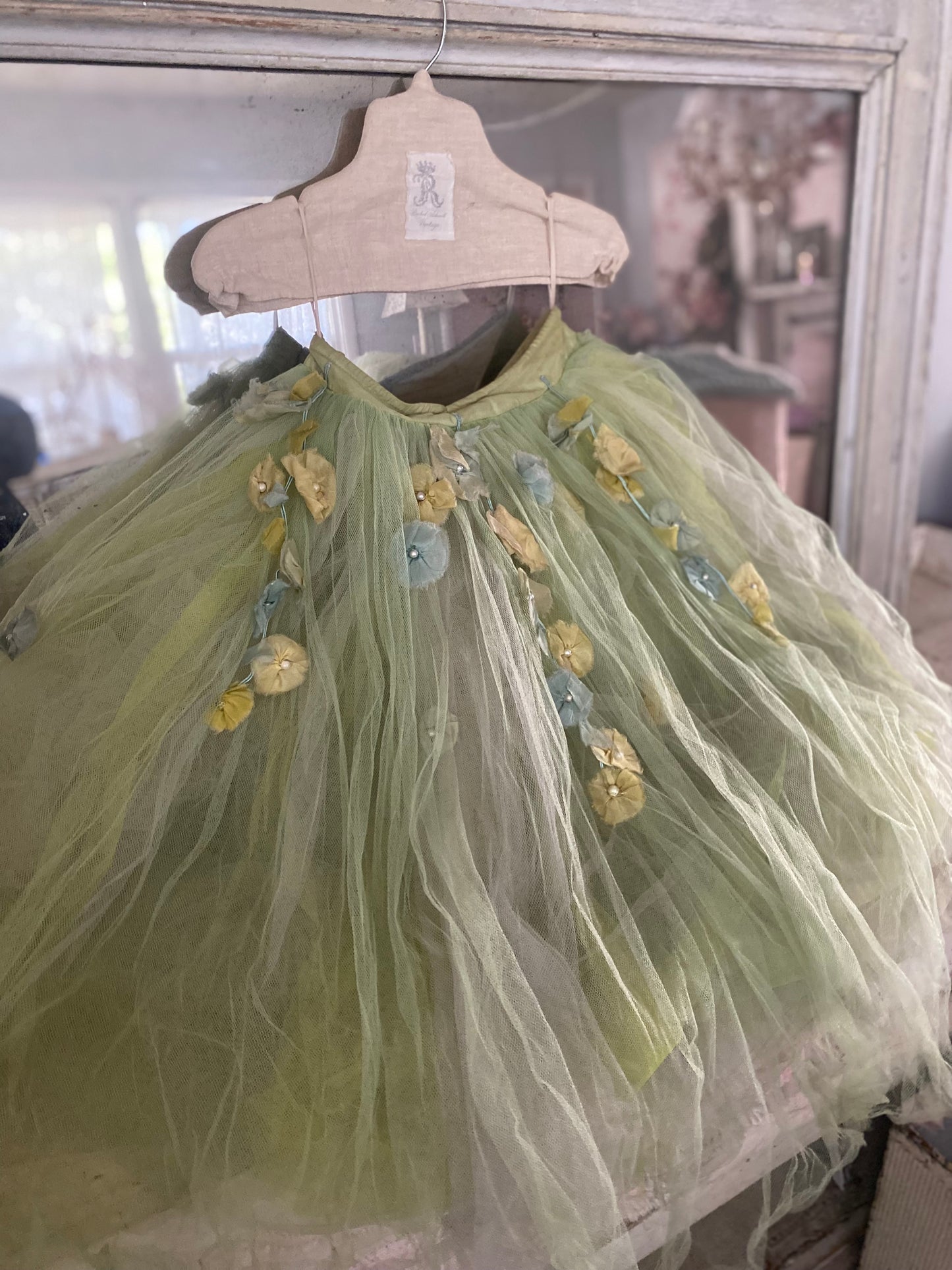 RARE Antique German Ballet Skirt Flower Garlands N0.4
