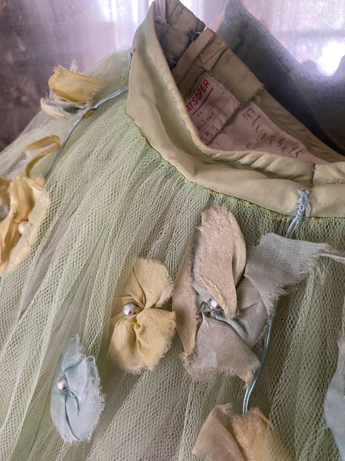 RARE Antique German Ballet Skirt Flower Garlands N0.4
