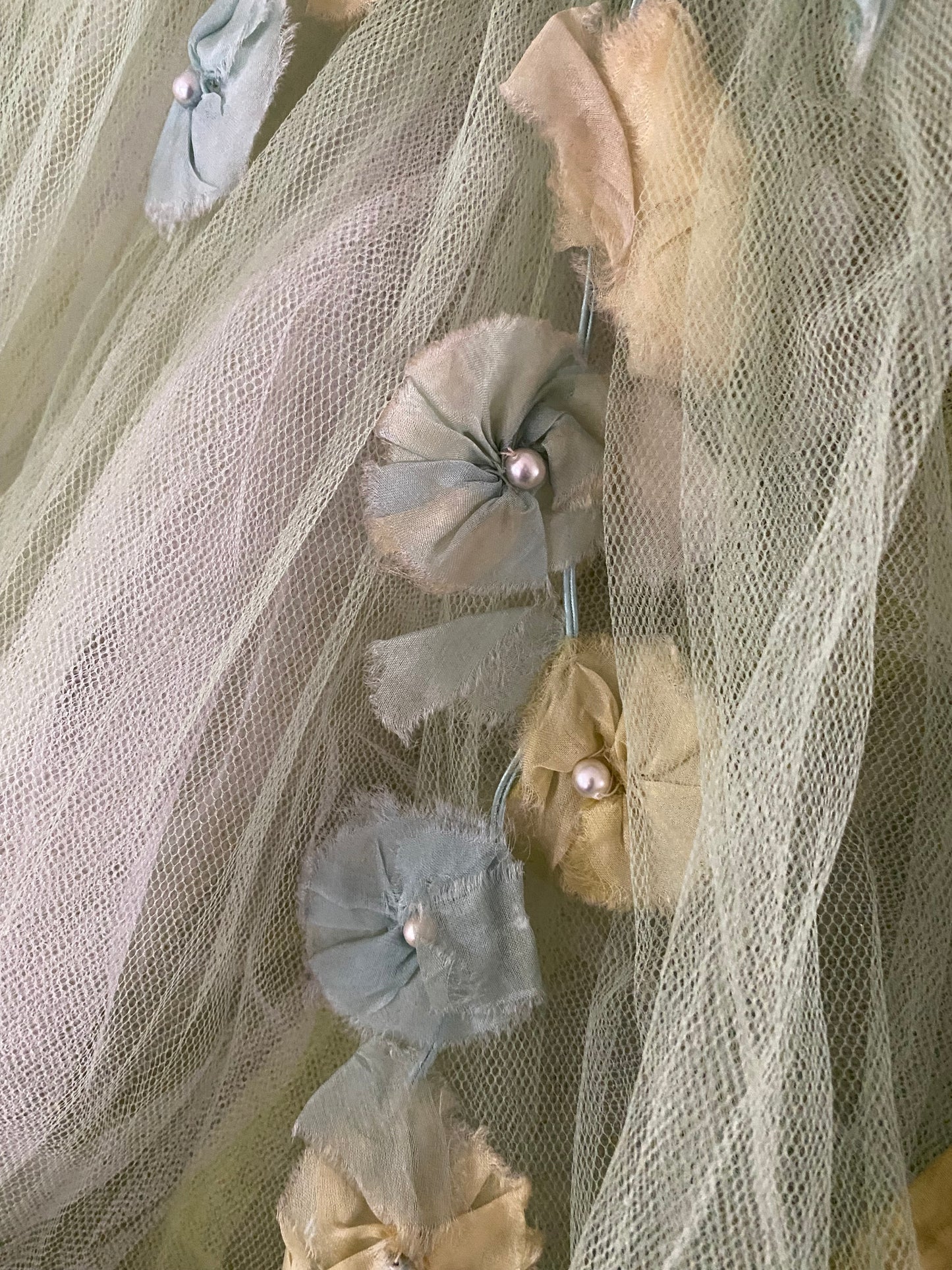 RARE Antique German Ballet Skirt Flower Garlands N0.4