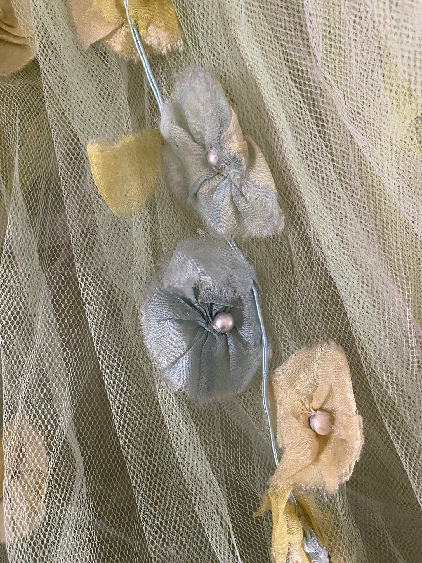 RARE Antique German Ballet Skirt Flower Garlands N0.4